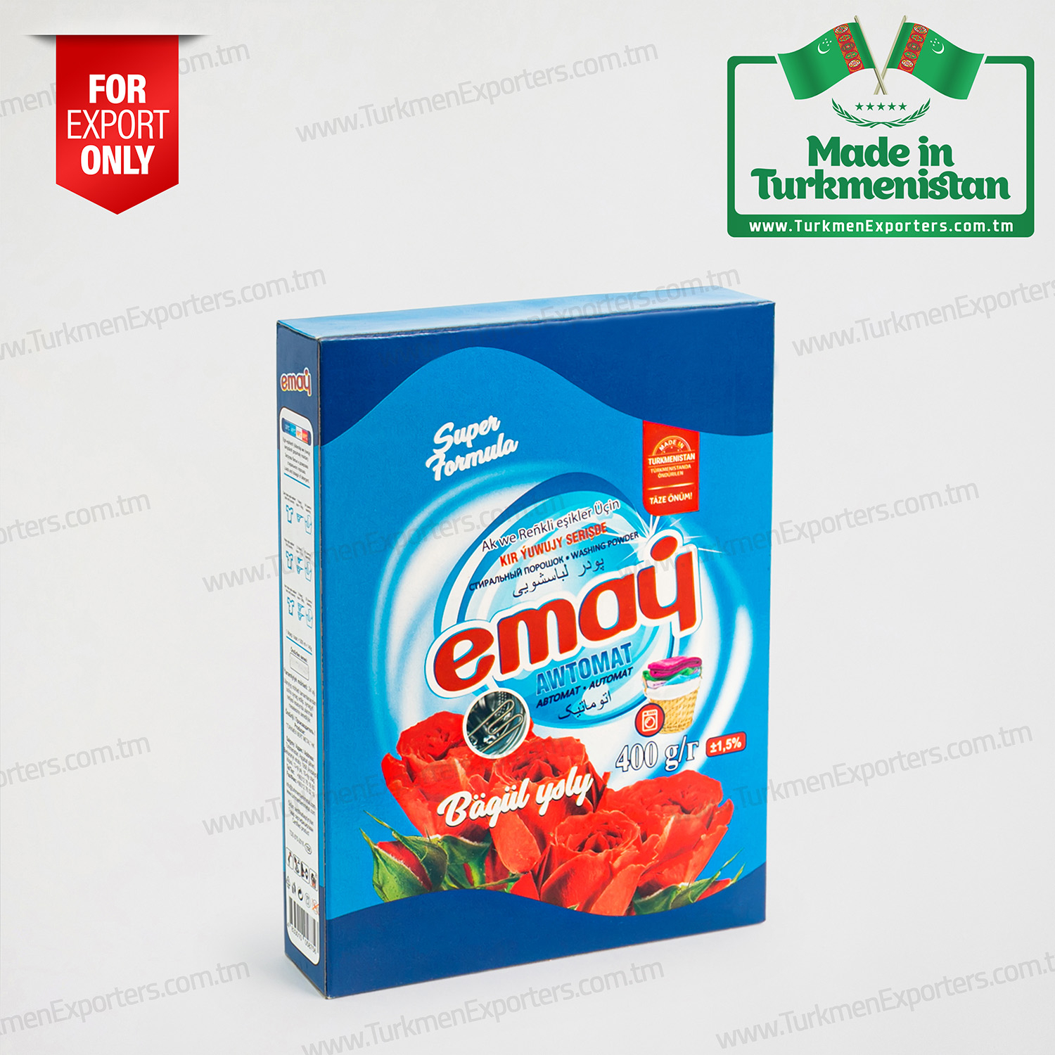 Detergent powder automatic Emaý 400gr | Turkmen Berk Metal individual enterprise