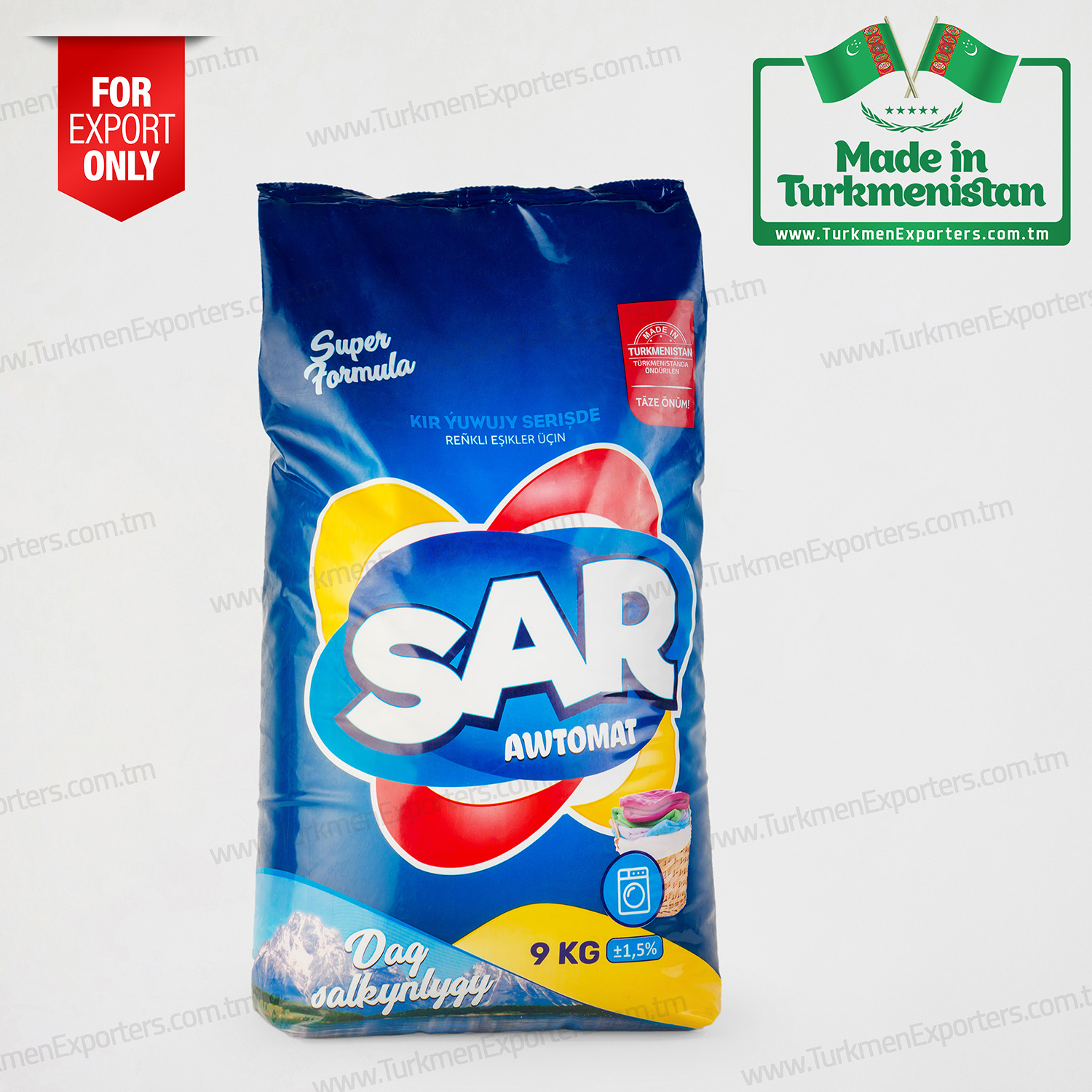 SAR awtomat kir ýuwujy serişde 9kg | Türkmen Berk Metal HK