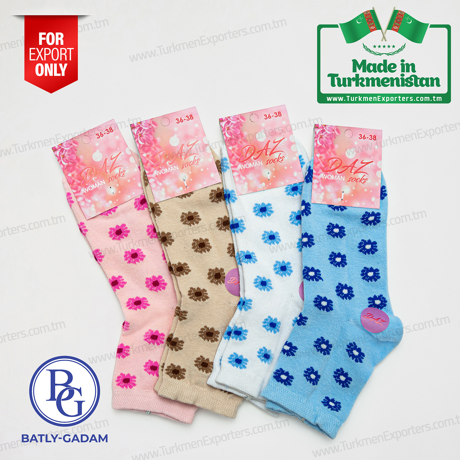 Socks for women Made in Turkmenistan | Batly Gadam individual enterprise