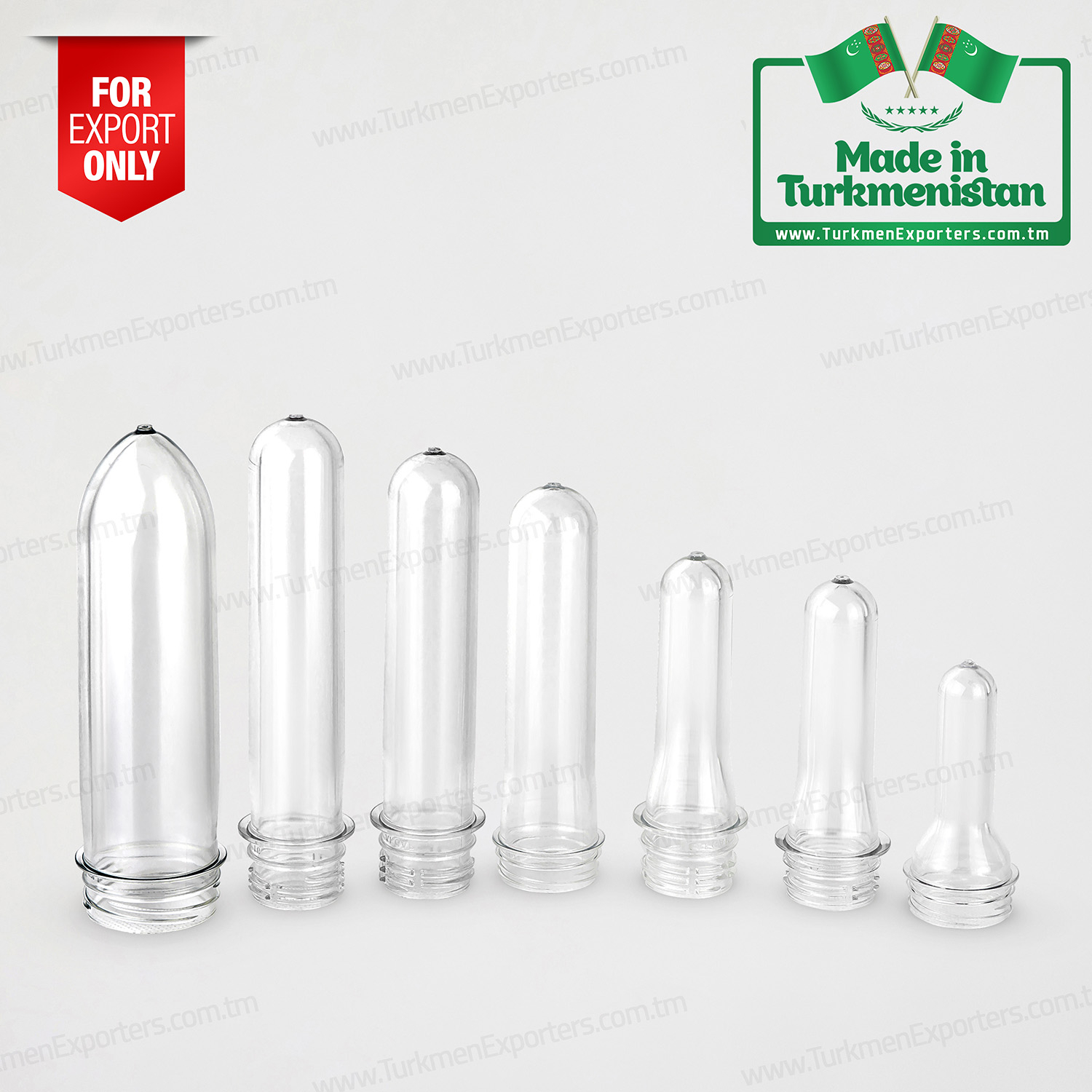 PET bottle preform wholesale for export from Turkmenistan | Ak Gap economic society