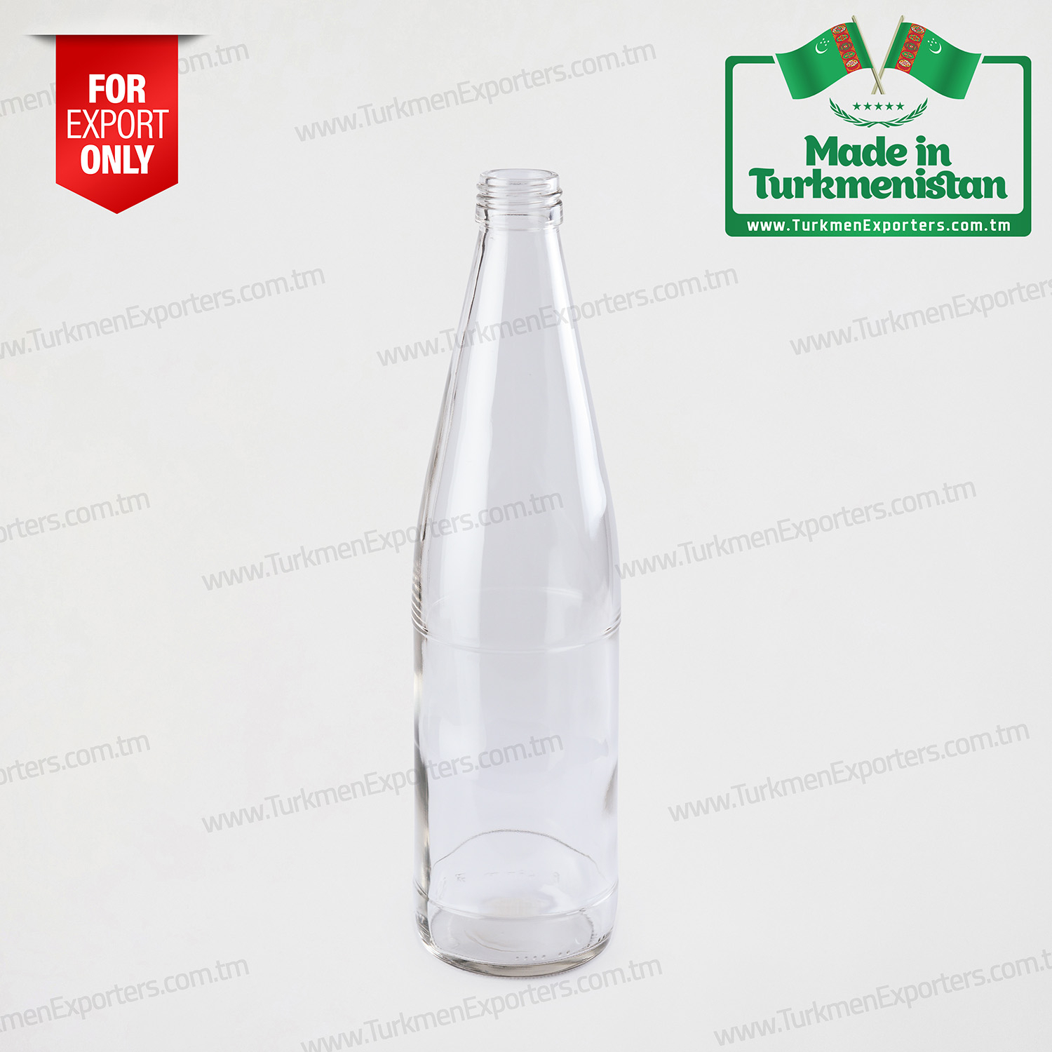 Бутылки стеклянные для безалкогольных напитков в Туркменистане | Предприятие Туркмен Айна Онумлери