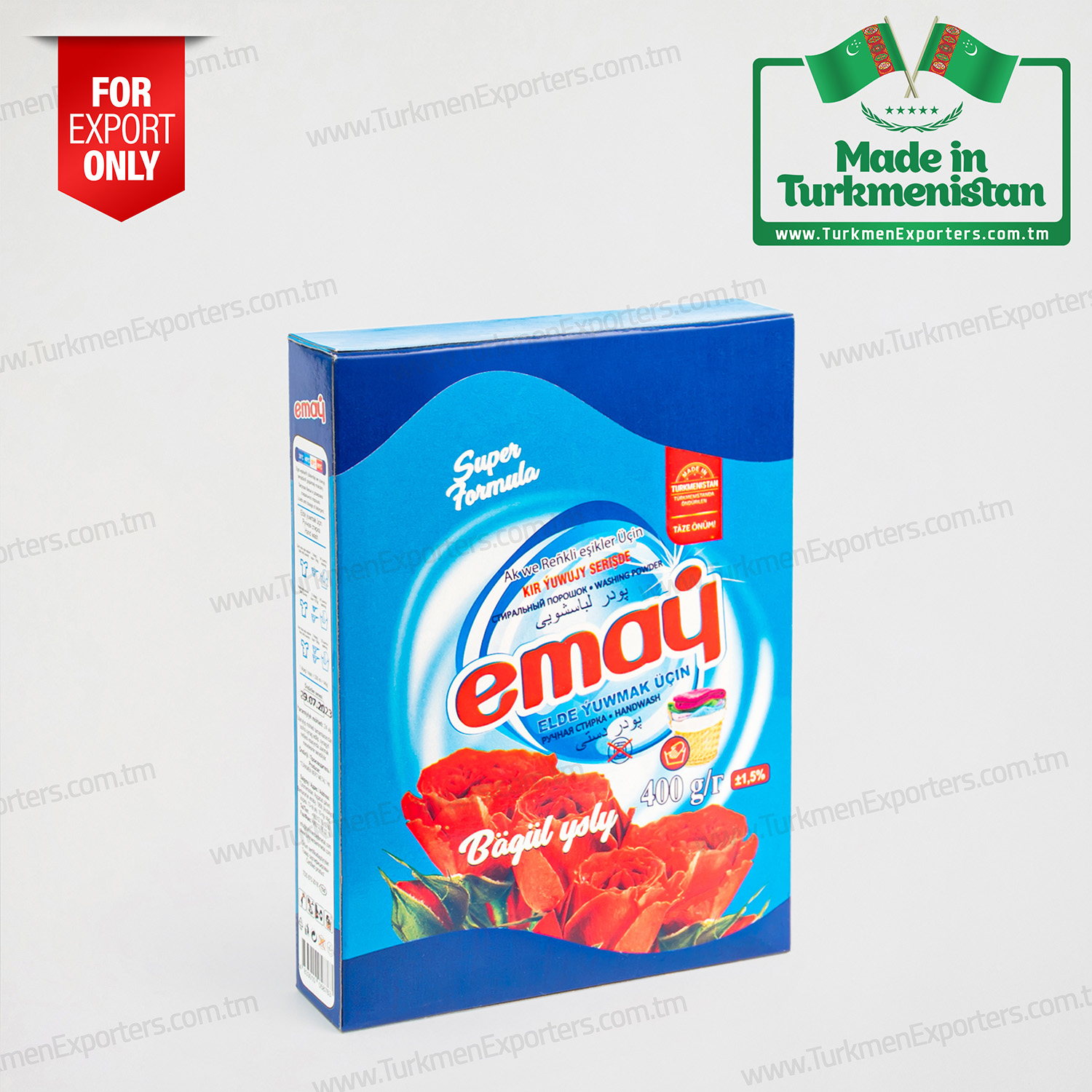 Handwash laundry detergent powder 400gr Emay | Turkmen Berk Metal individual enterprise