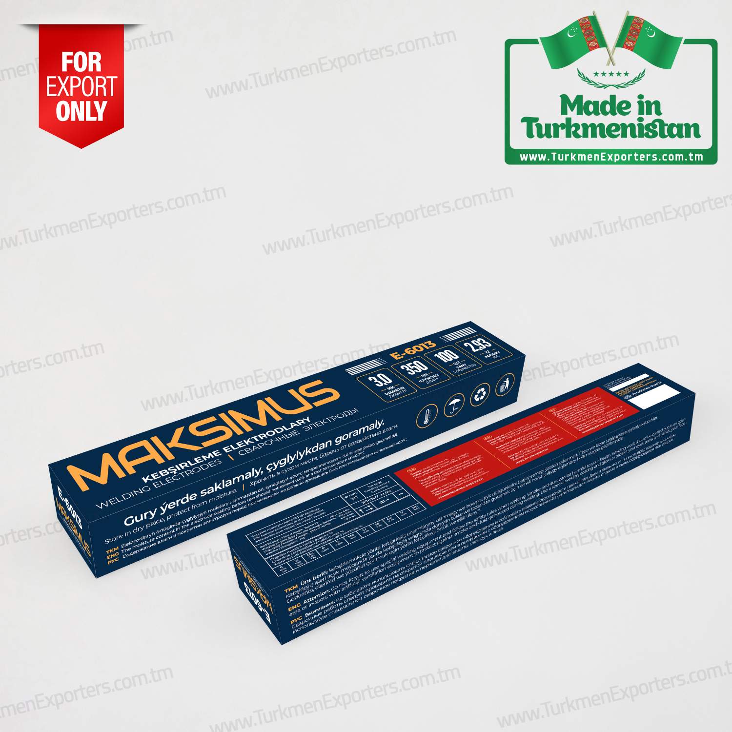 Welding electrode Maksimus Made in Turkmenistan | Nurly Gozyetim individual enterprise