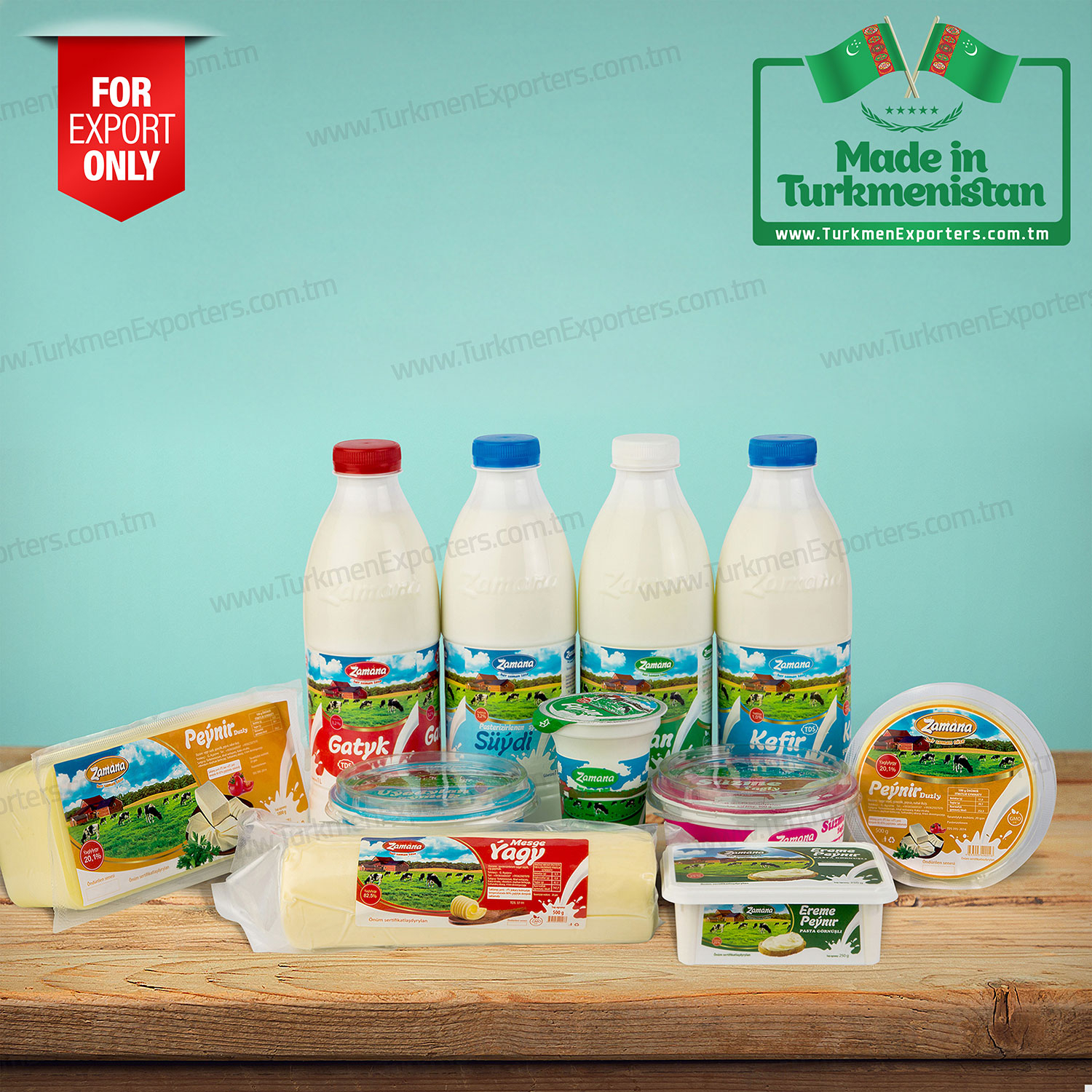 Dairy products Made in Turkmenistan | Zamana dairy products company