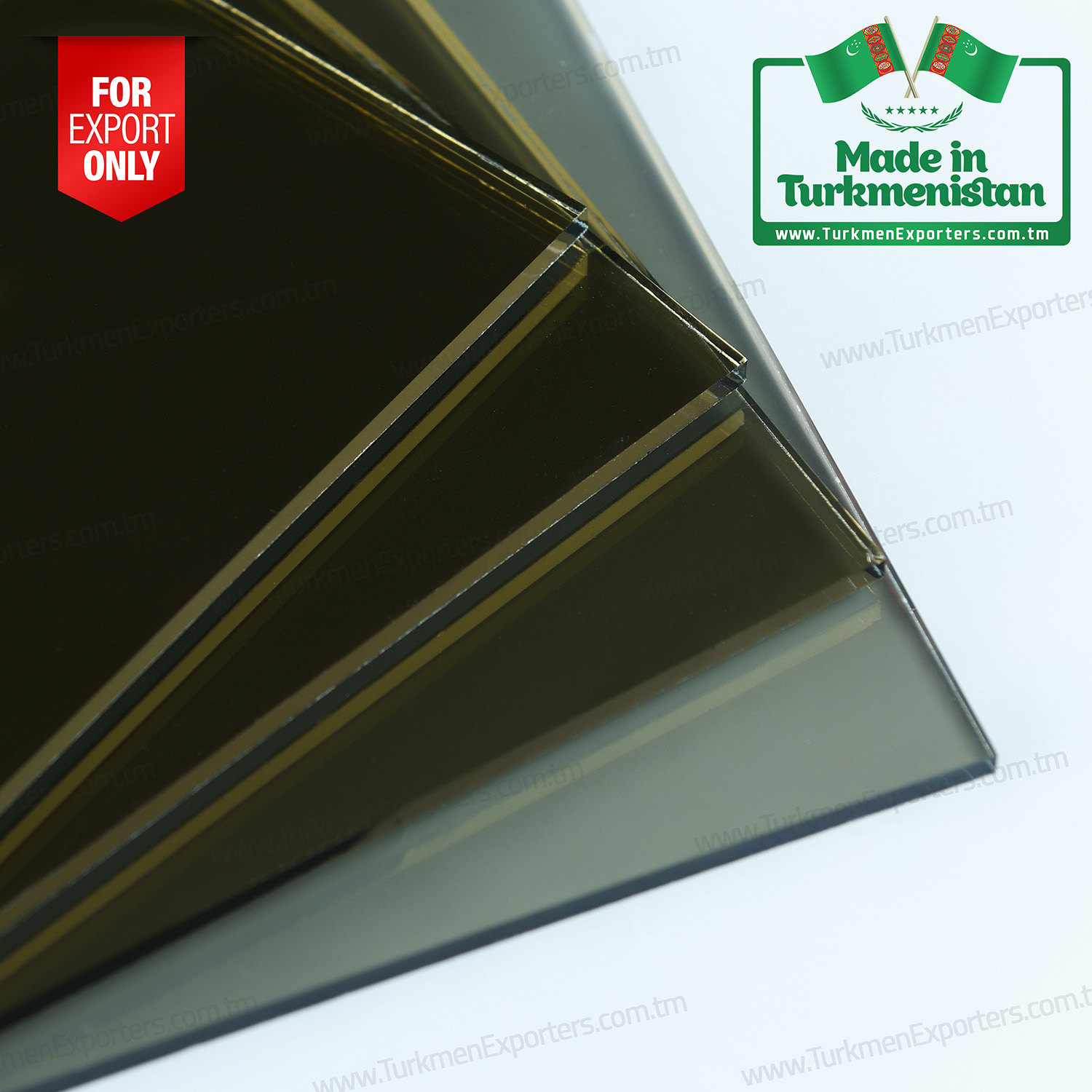 Бронзовое стекло оптом из Туркменистана | Предприятие Туркмен Айна Онумлери
