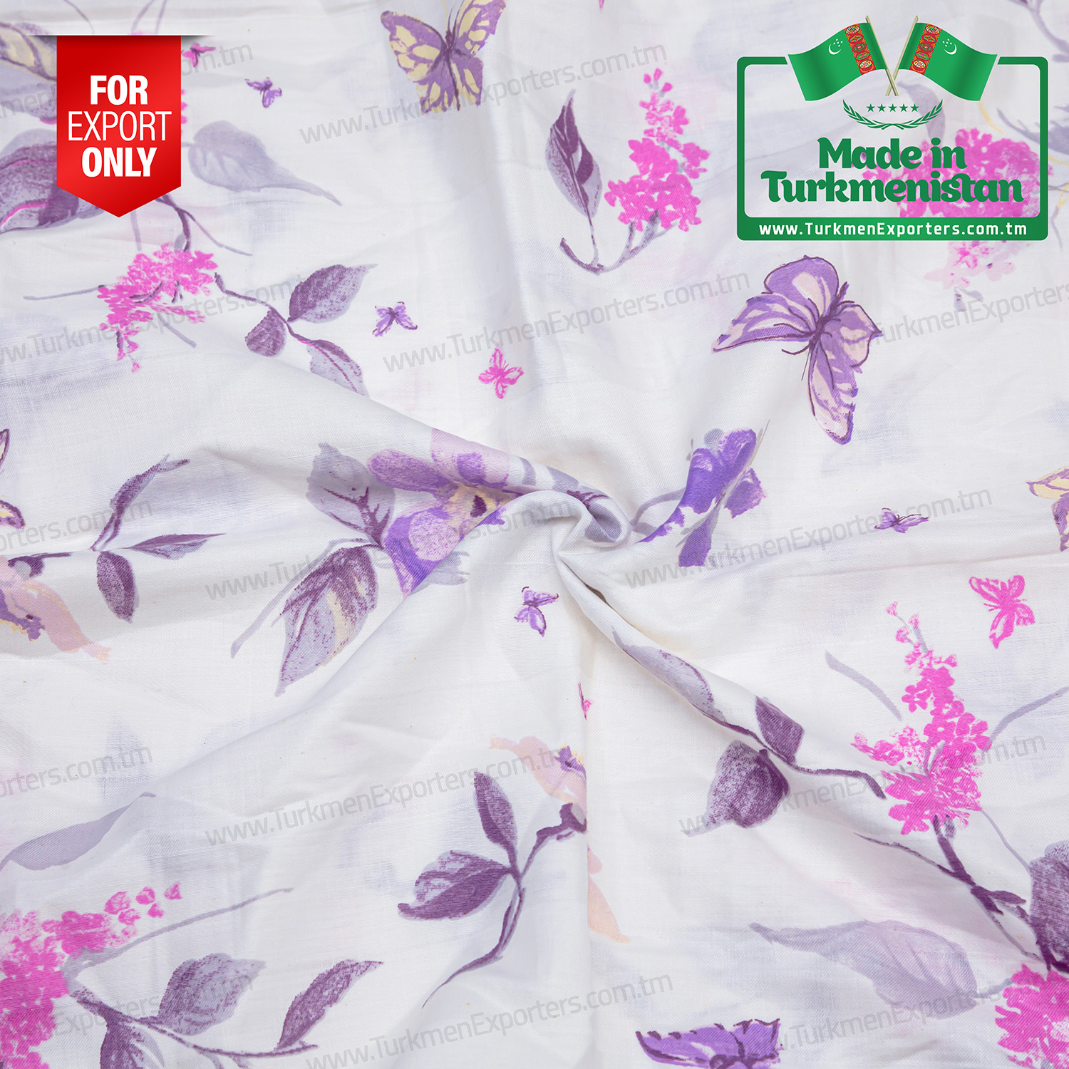 Cretonne fabric for bed linen wholesale for export  | Babadayhan Textile Complex