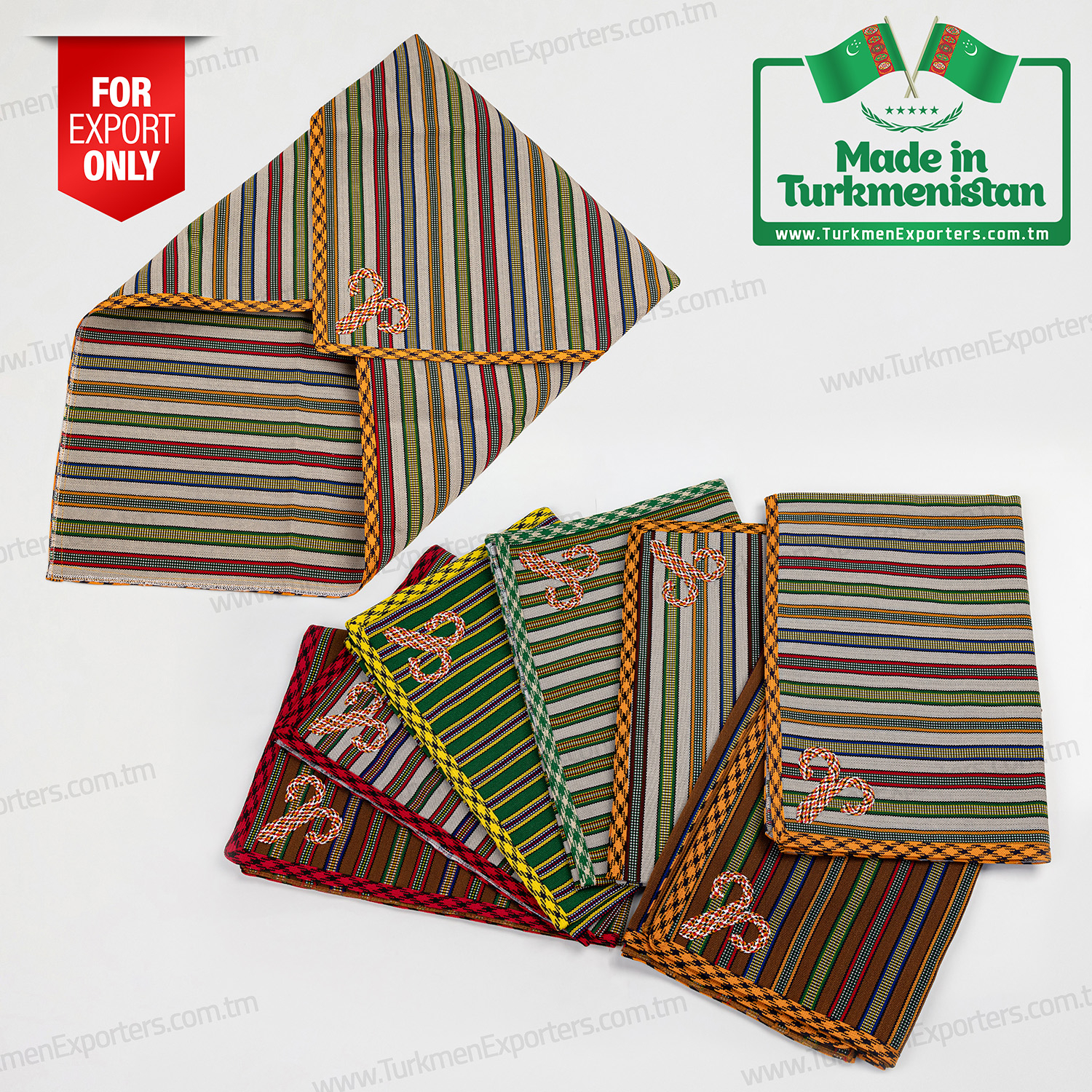 Turkmen national sachak 100cm x 100cm | Beg Yupek economic society