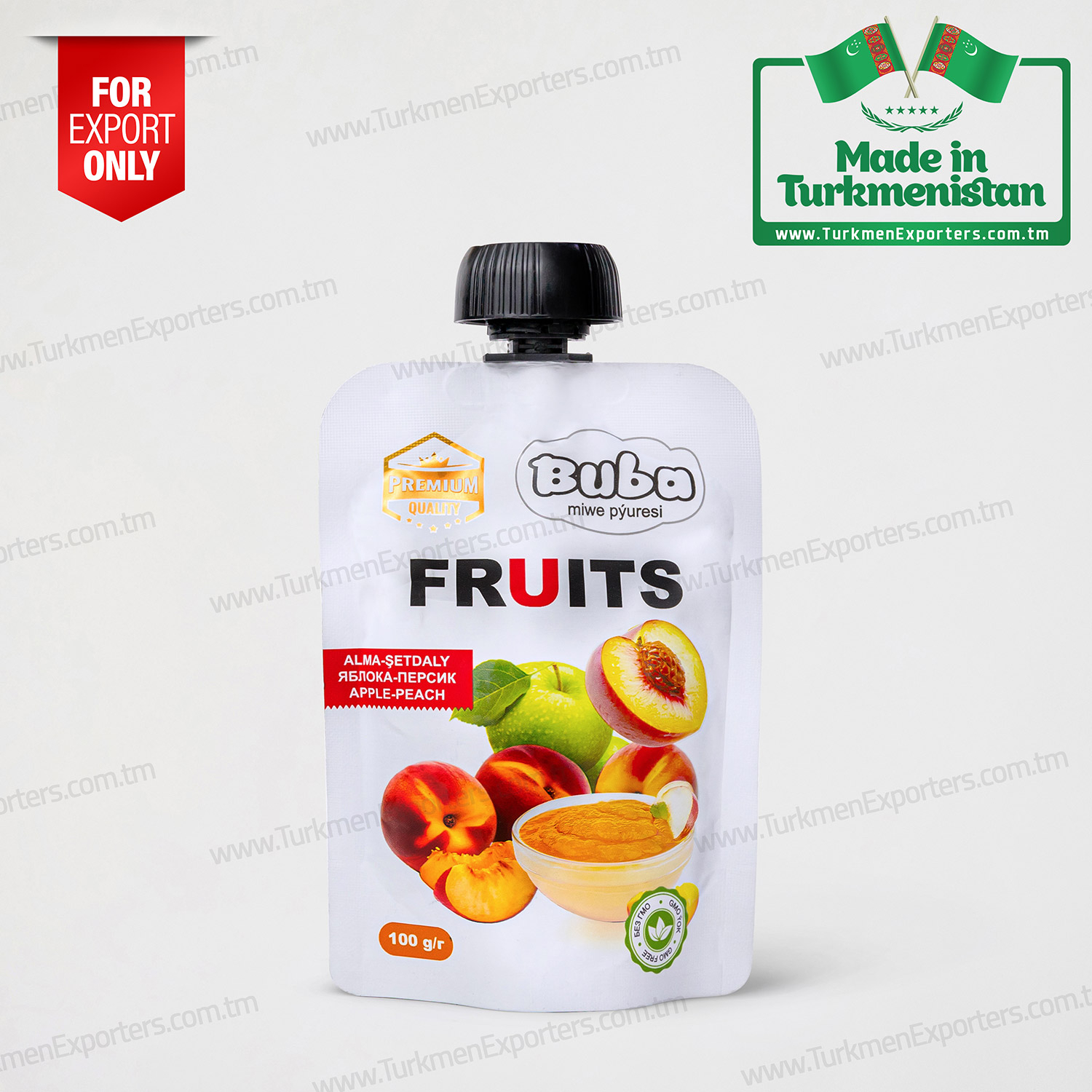 Elma şeftali püresi Buba 100gr | Arş limited şirketi