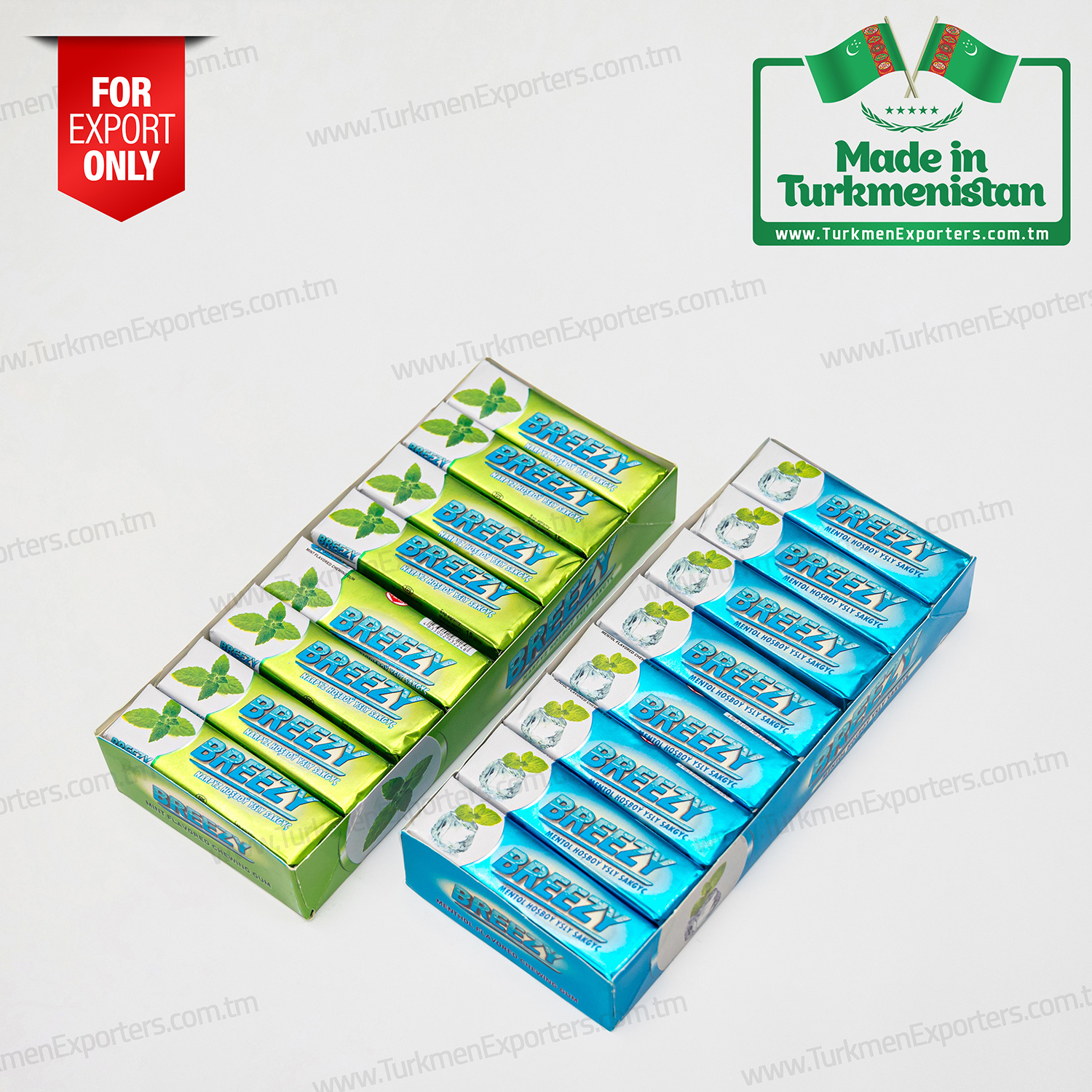 Chewing gum Breezy Made in Turkmenistan | Duygy Confectionary Factory
