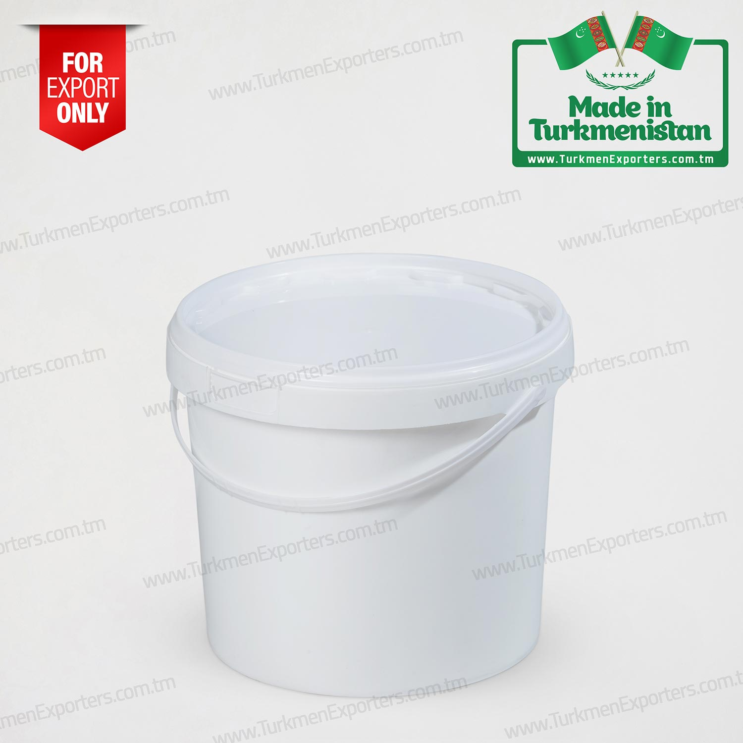 Plastic bucket for food products Made in Turkmenistan | Turkmen Shohle economic society