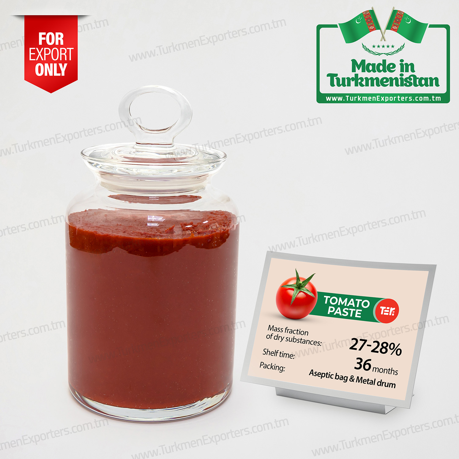 Tomato paste BRIX 27-28% | Ayly Yaz economic society 