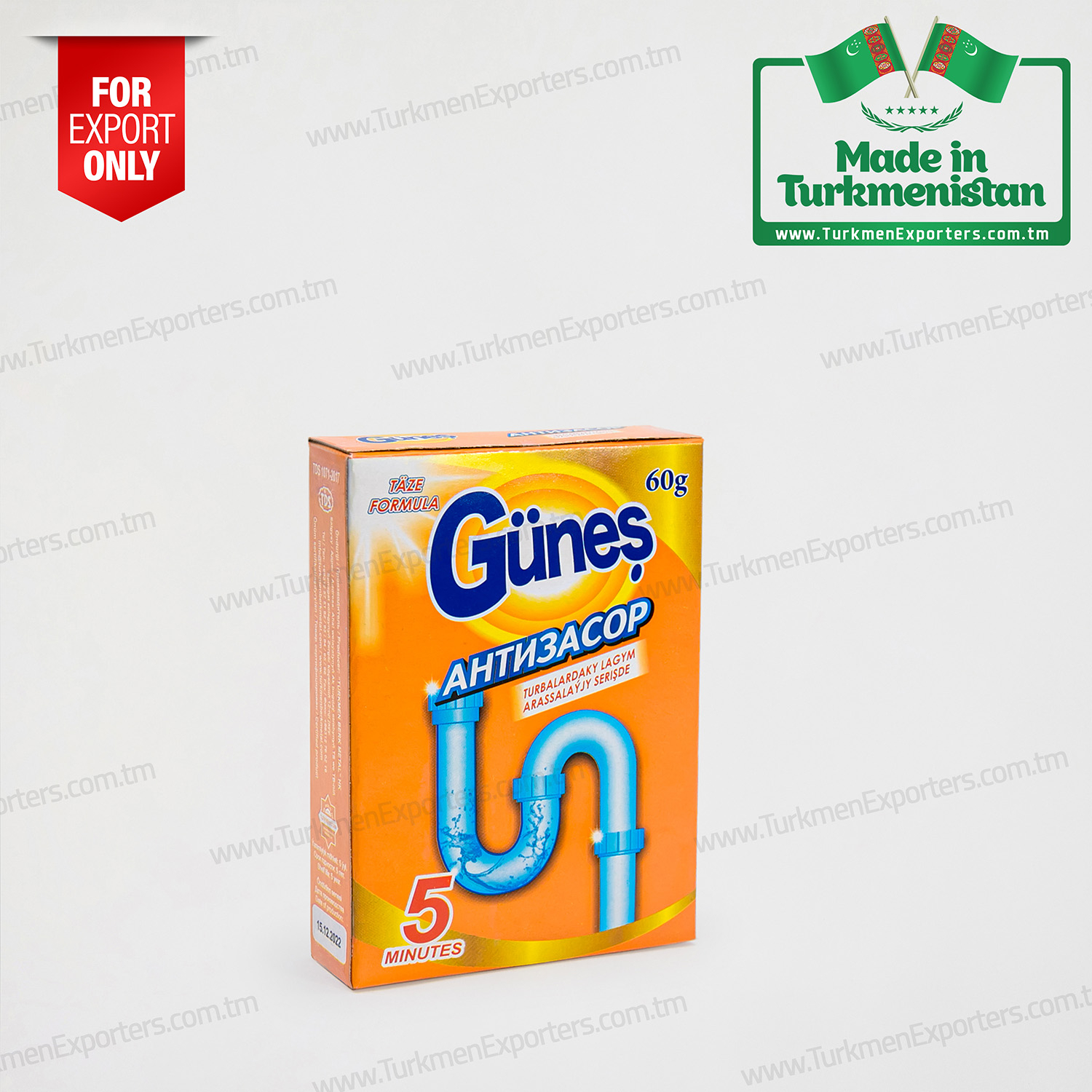 Drain clog remover 60gr Güneş | Turkmen Berk Metal individual enterprise