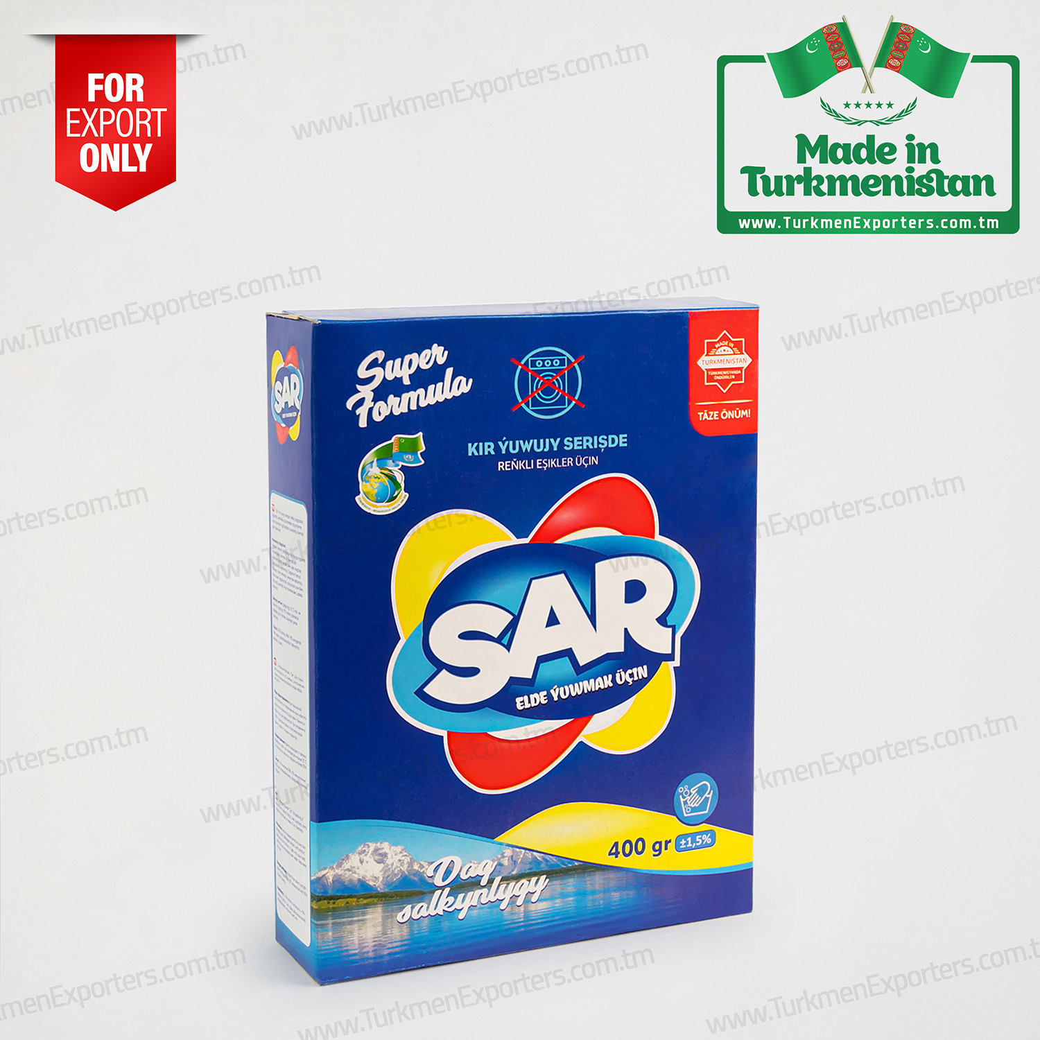 Handwash laundry detergent powder 400gr SAR | Turkmen Berk Metal individual enterprise