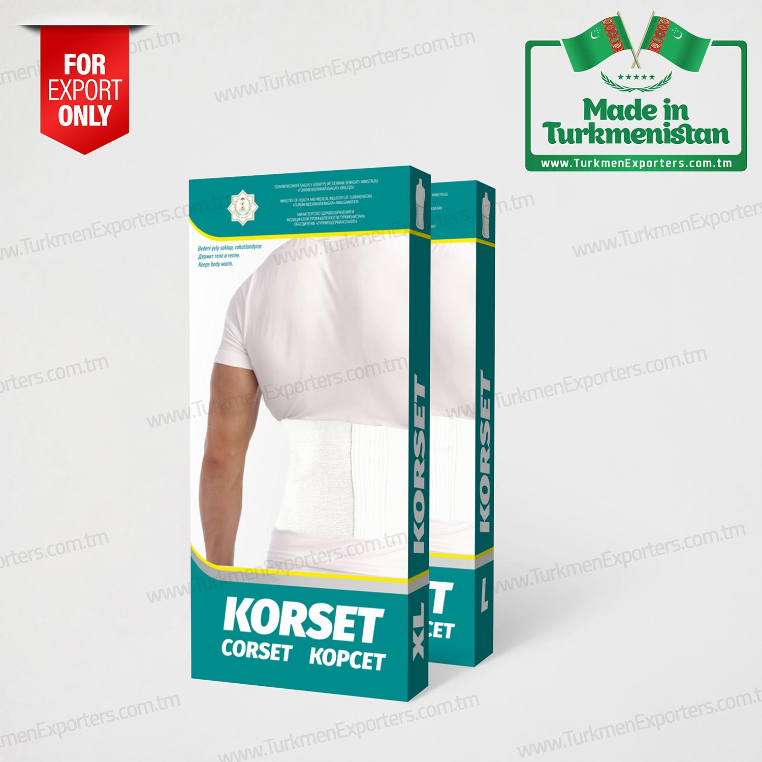 Medical elastic corset Made in Turkmenistan | Enterprise for production of sterilized bandages