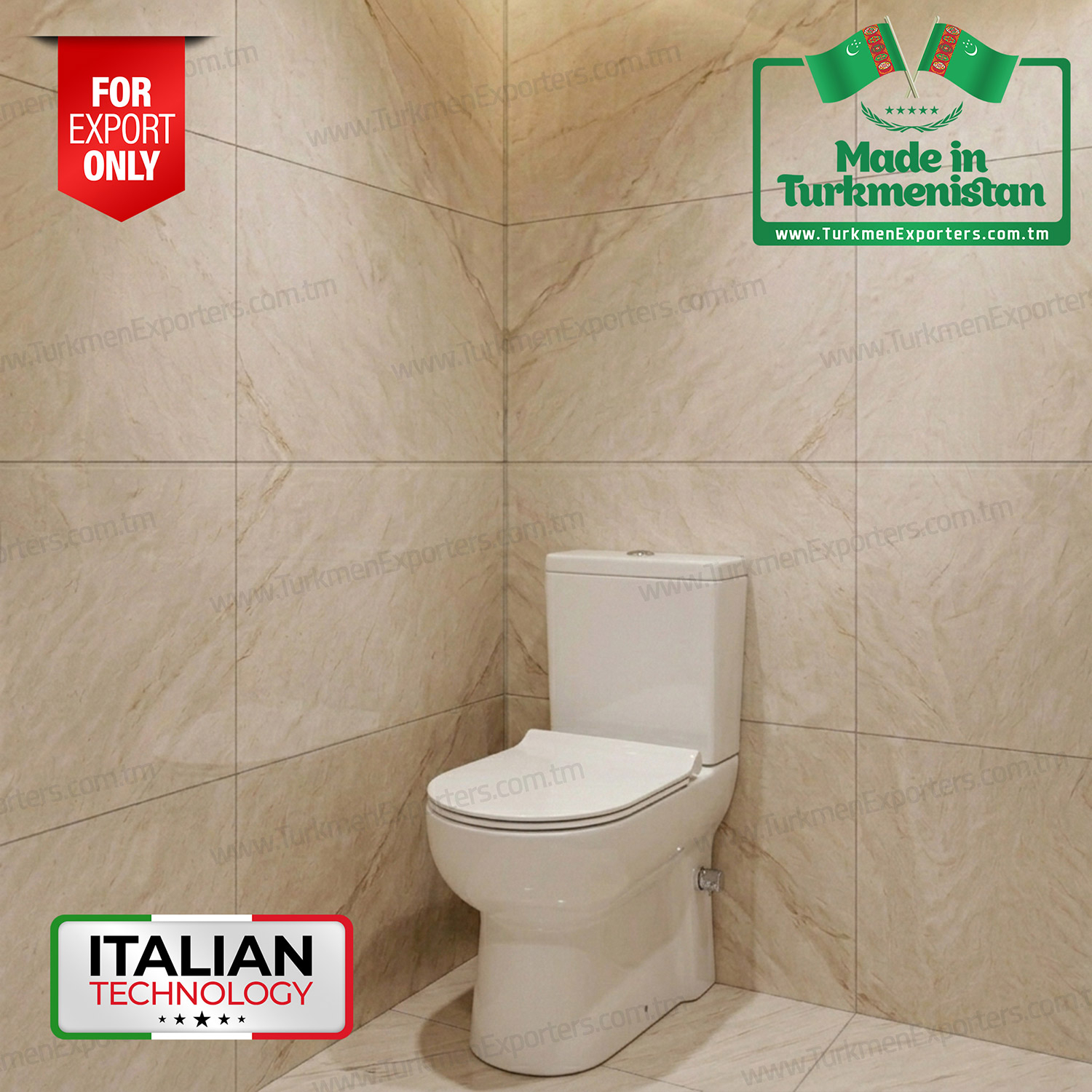 Floor mounted toilet wholesale from Turkmenistan | Eziz Doganlar Keramika ES