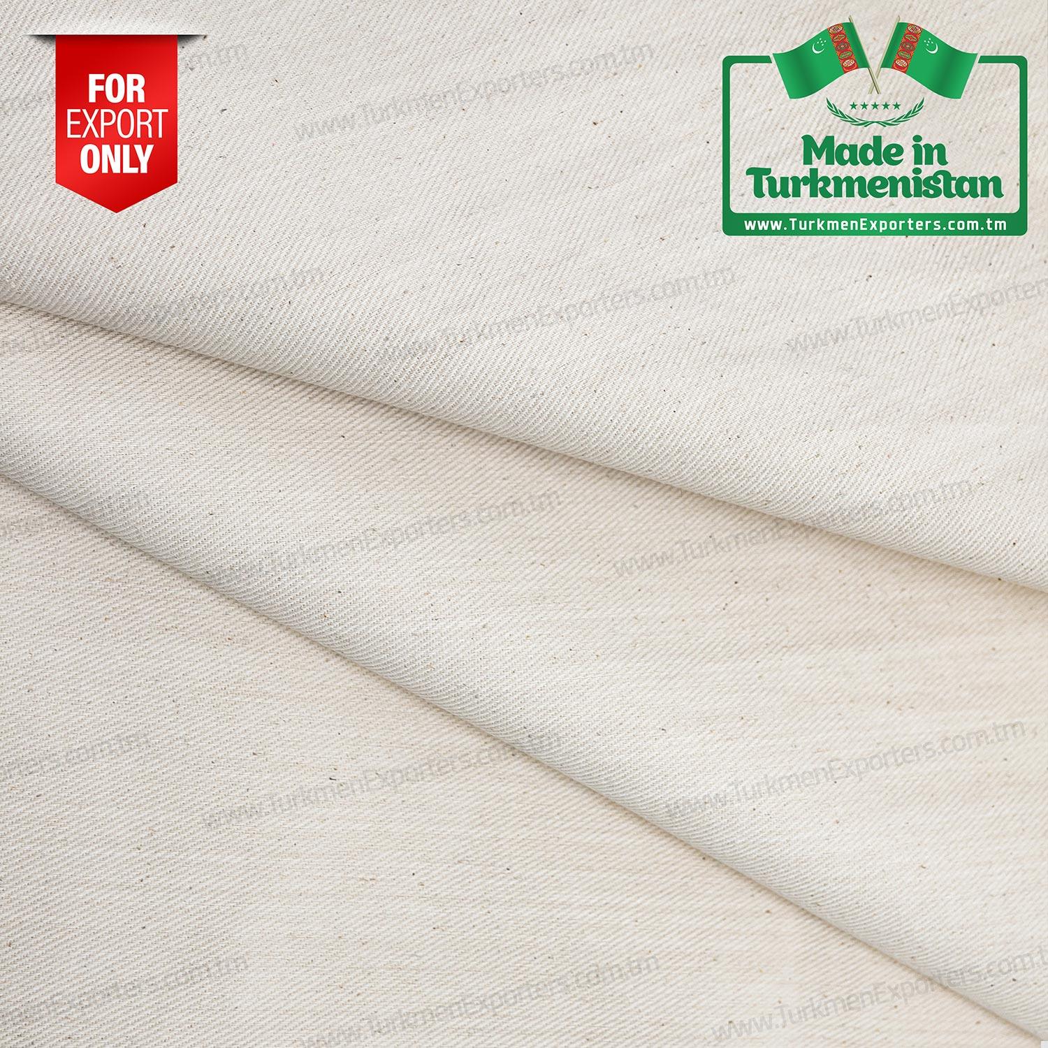 Raw gabardine fabric wholesale from Turkmenistan | Ruhabat Textile Complex