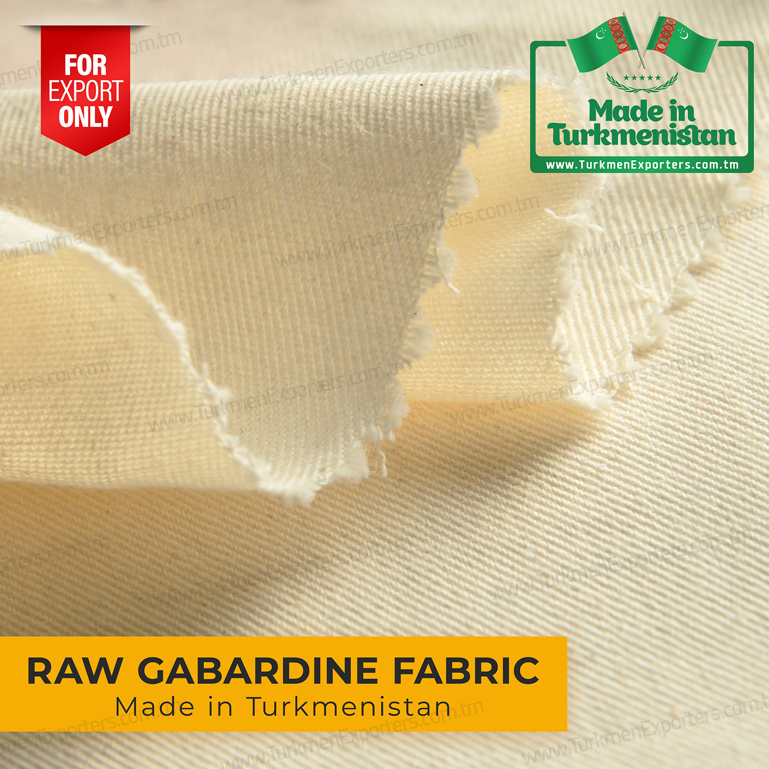 Türkmenistanda üretilmiş ham gabardin kumaş | Ruhabat Tekstil Kompleksi
