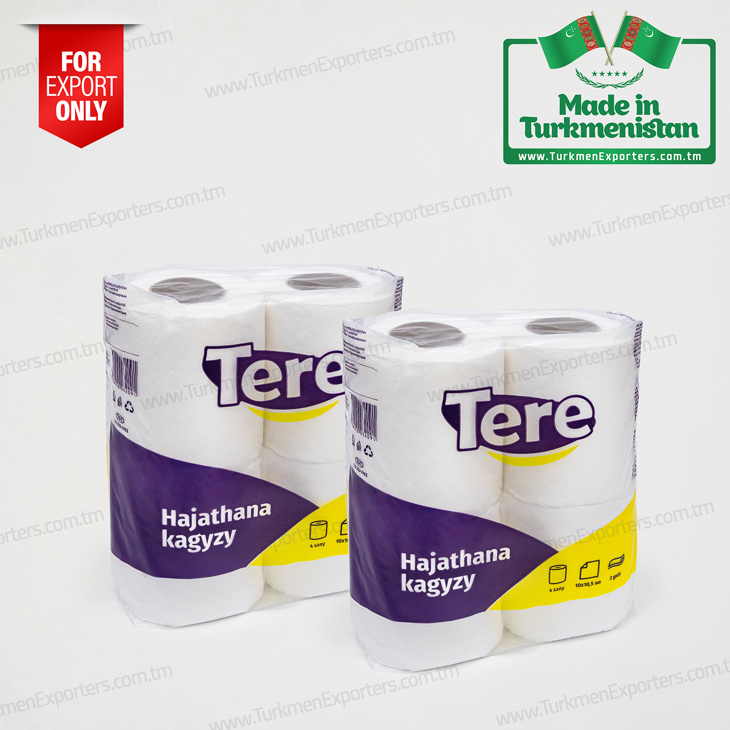 Туалетная бумага оптом на экспорт из Туркменистана | Бумажная фабрика Тере 
