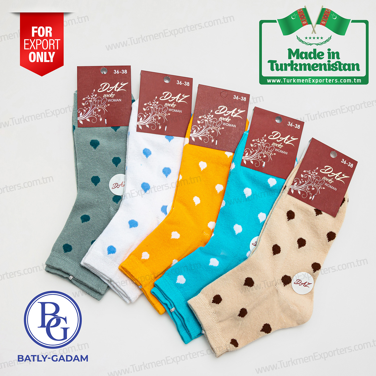 Socks for women wholesale from Turkmenistan | Batly Gadam individual enterprise