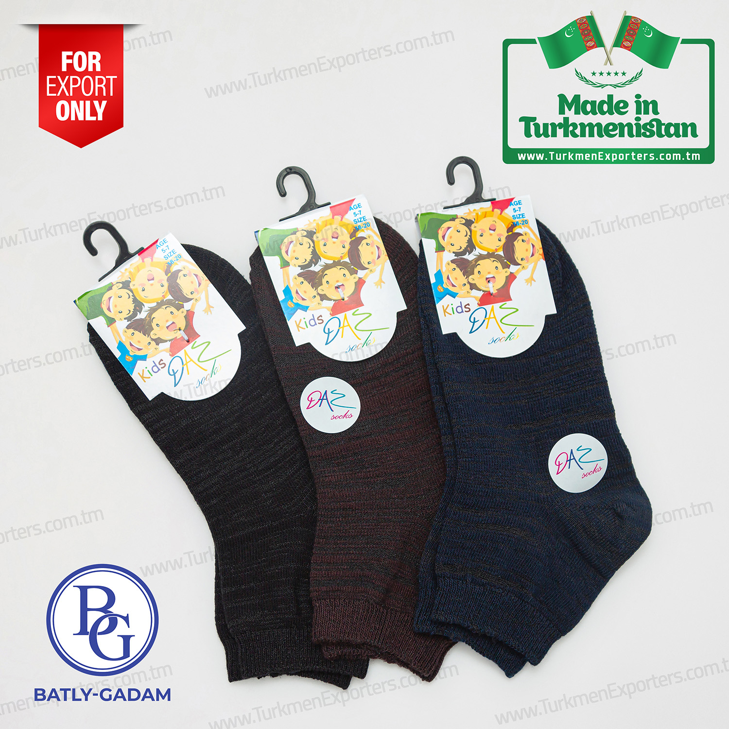 Socks for kids Made in Turkmenistan | Batly Gadam individual enterprise
