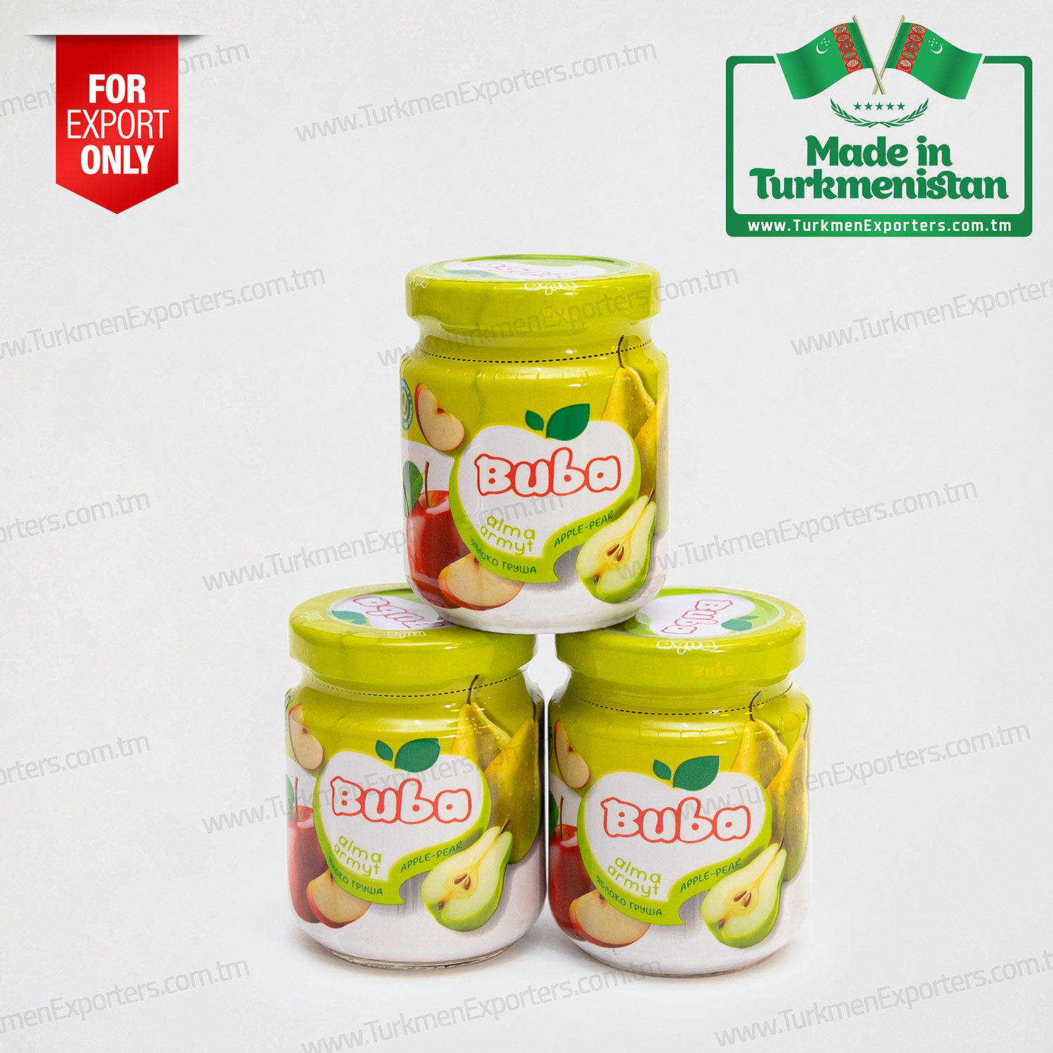 Apple pear fruit puree Buba 85gr | Arsh economic society