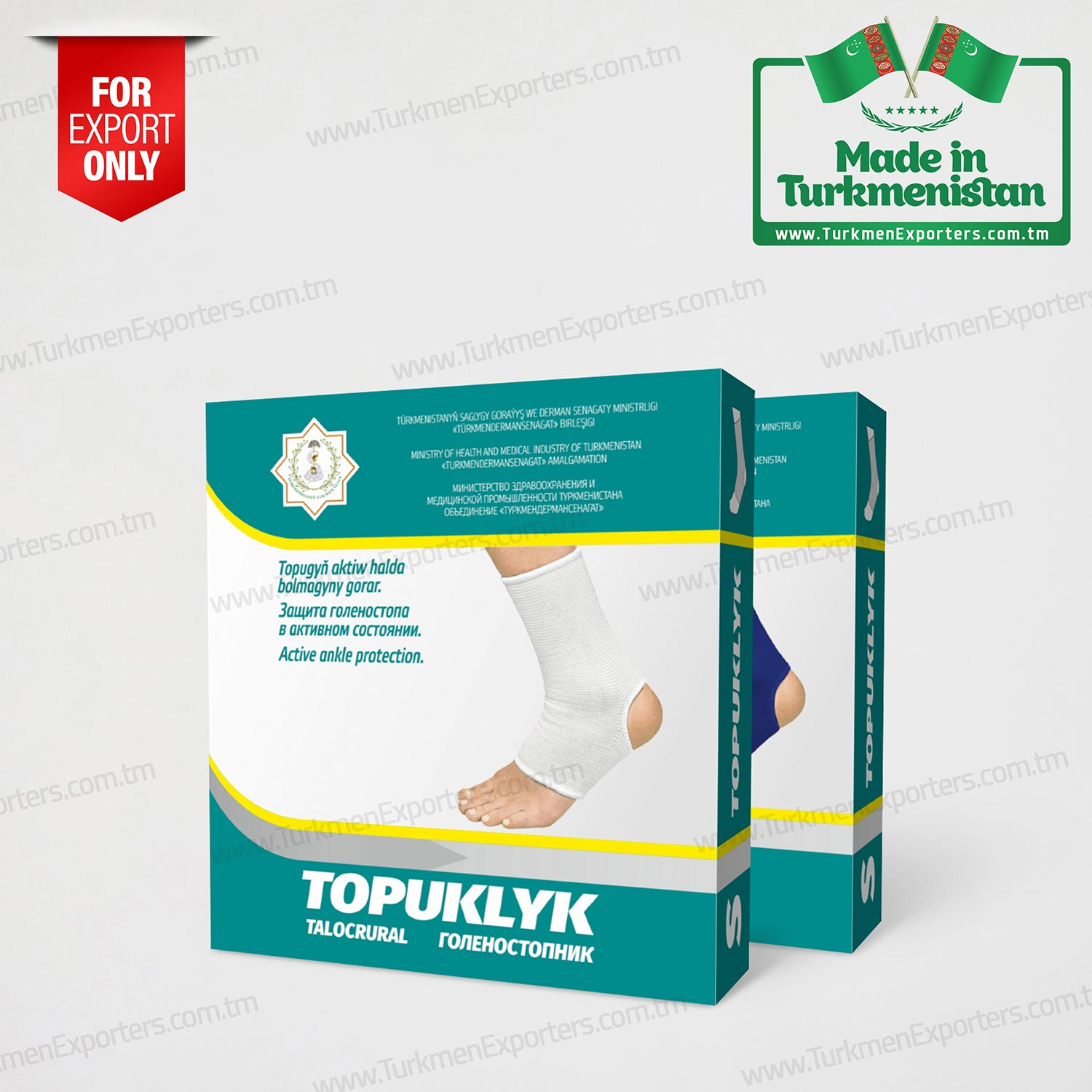 Talocrucal in Turkmenistan wholesale for export  | Enterprise for production of sterilized bandages
