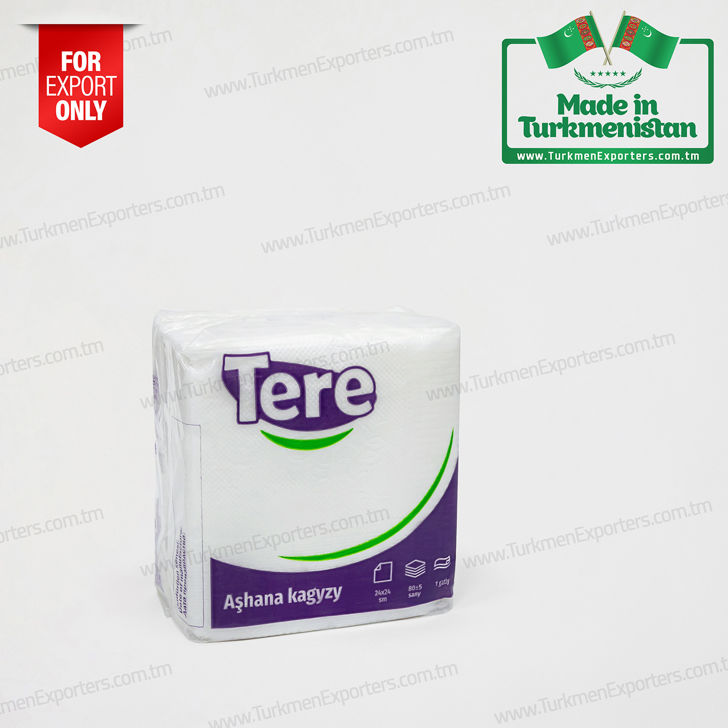 Tere kagyz salfetka Türkmenistanyň önümi | Tere kagyz fabrigi