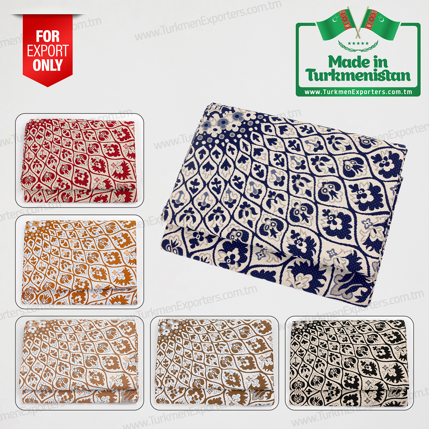 Turkmen oriental traditional tapestry coverlet | Beg Yupek economic society