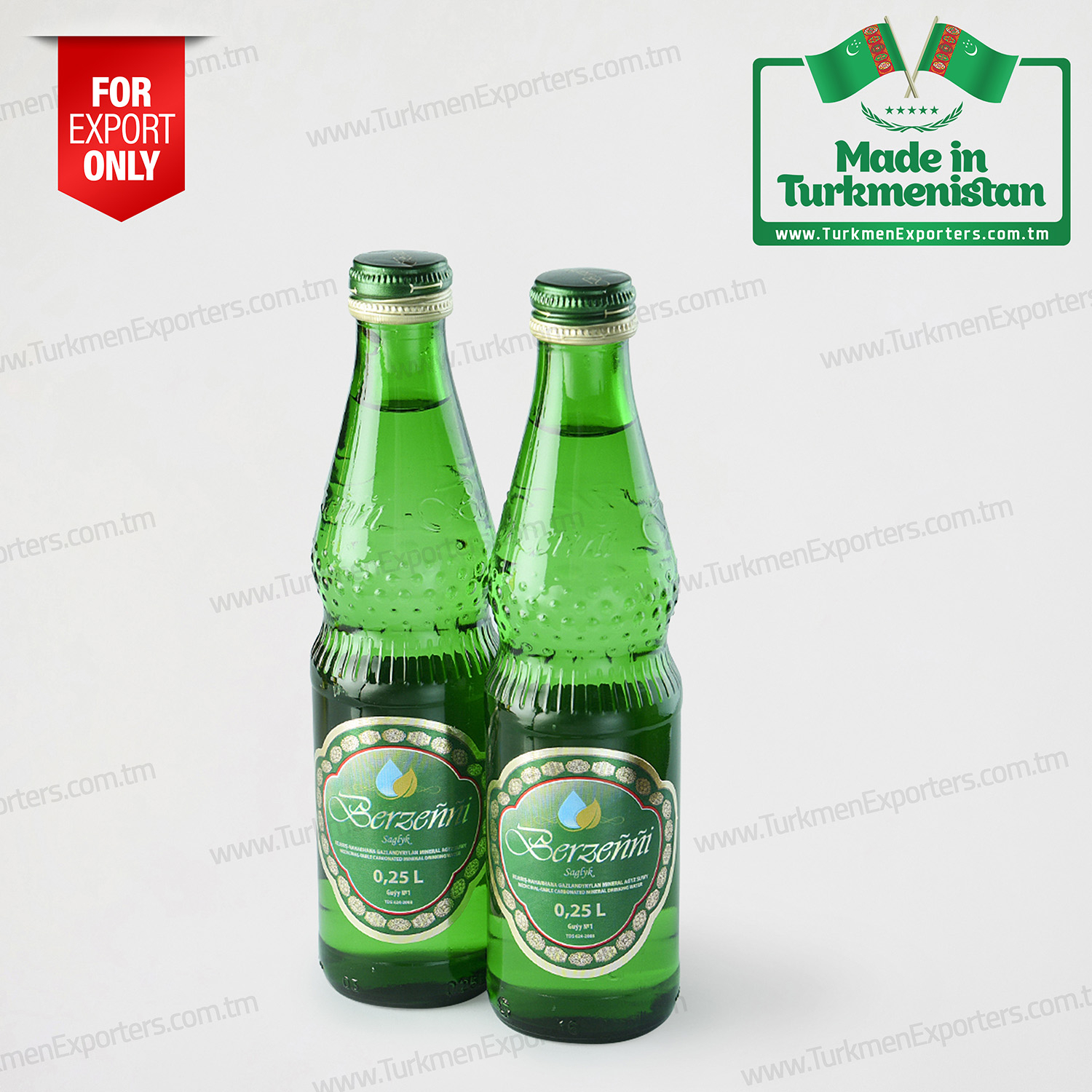 Medicinal-table carbonated mineral drinking water Berzengi 0,25L | Berzengi mineral medicinal water enterprise