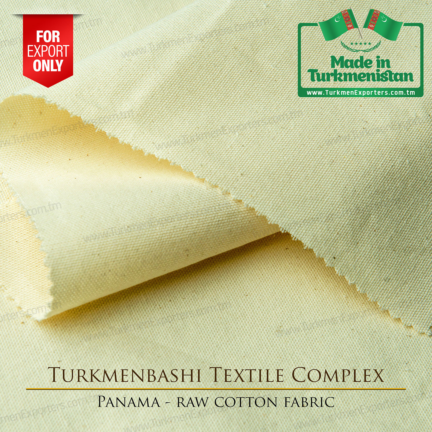 Raw panama fabric wholesale for export from Turkmenistan | Turkmenbashi Textile Complex