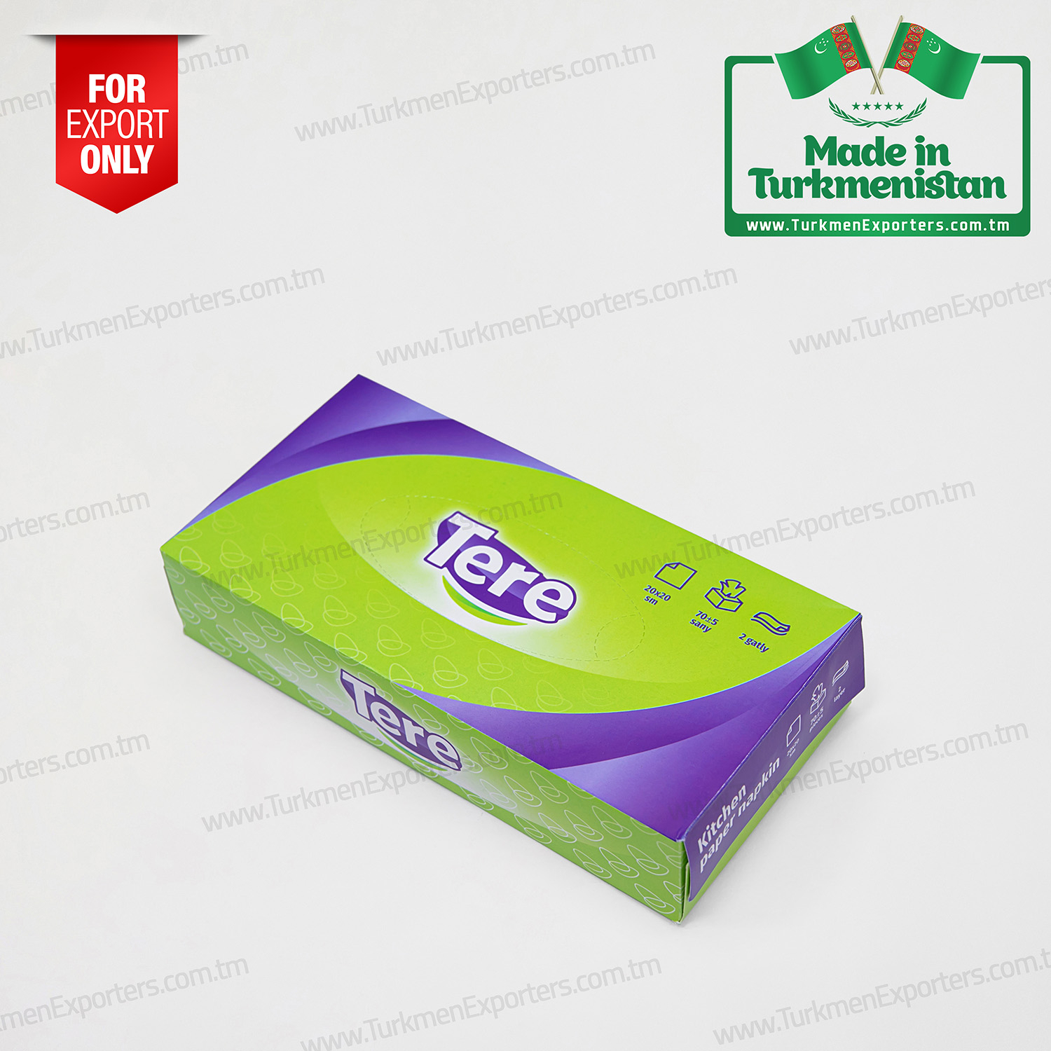 Tere paper napkins in a box wholesale for export | Tere paper factory