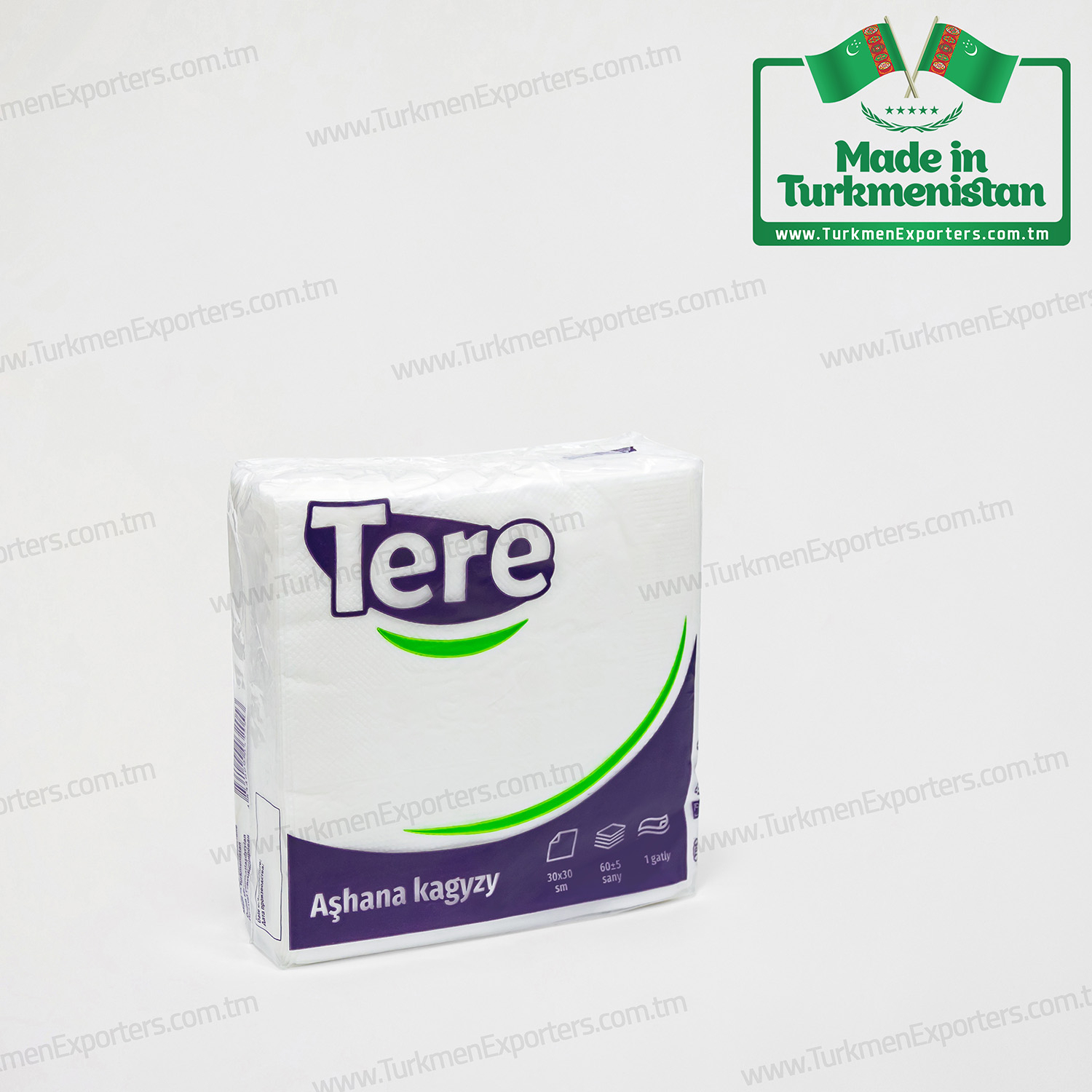 Бумажные салфетки в Туркменистане оптом на экспорт  | Бумажная фабрика Тере 