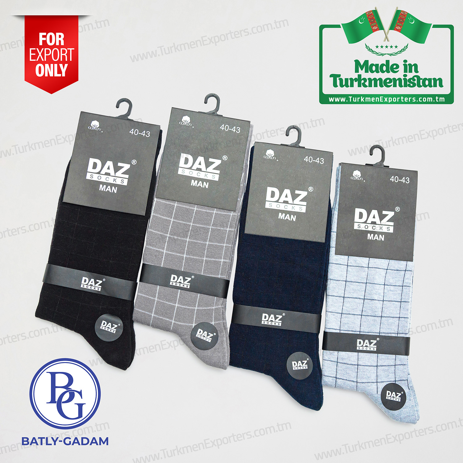 Socks for men wholesale from Turkmenistan | Batly Gadam individual enterprise