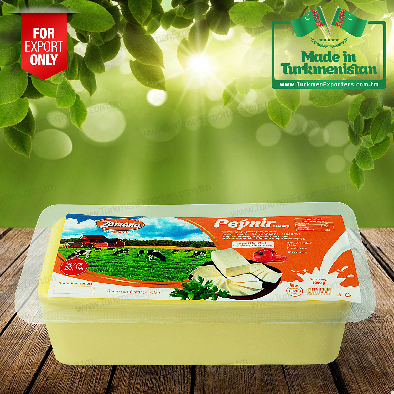 Zamana Cheese Made in Turkmenistan High quality | Zamana dairy products company