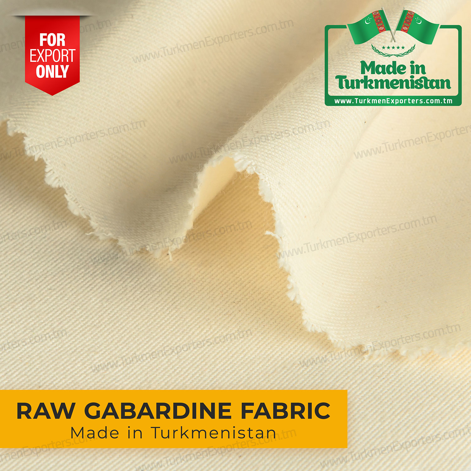 Ham gabardin kumaş Türkmenistan ürünü | Ruhabat Tekstil Kompleksi