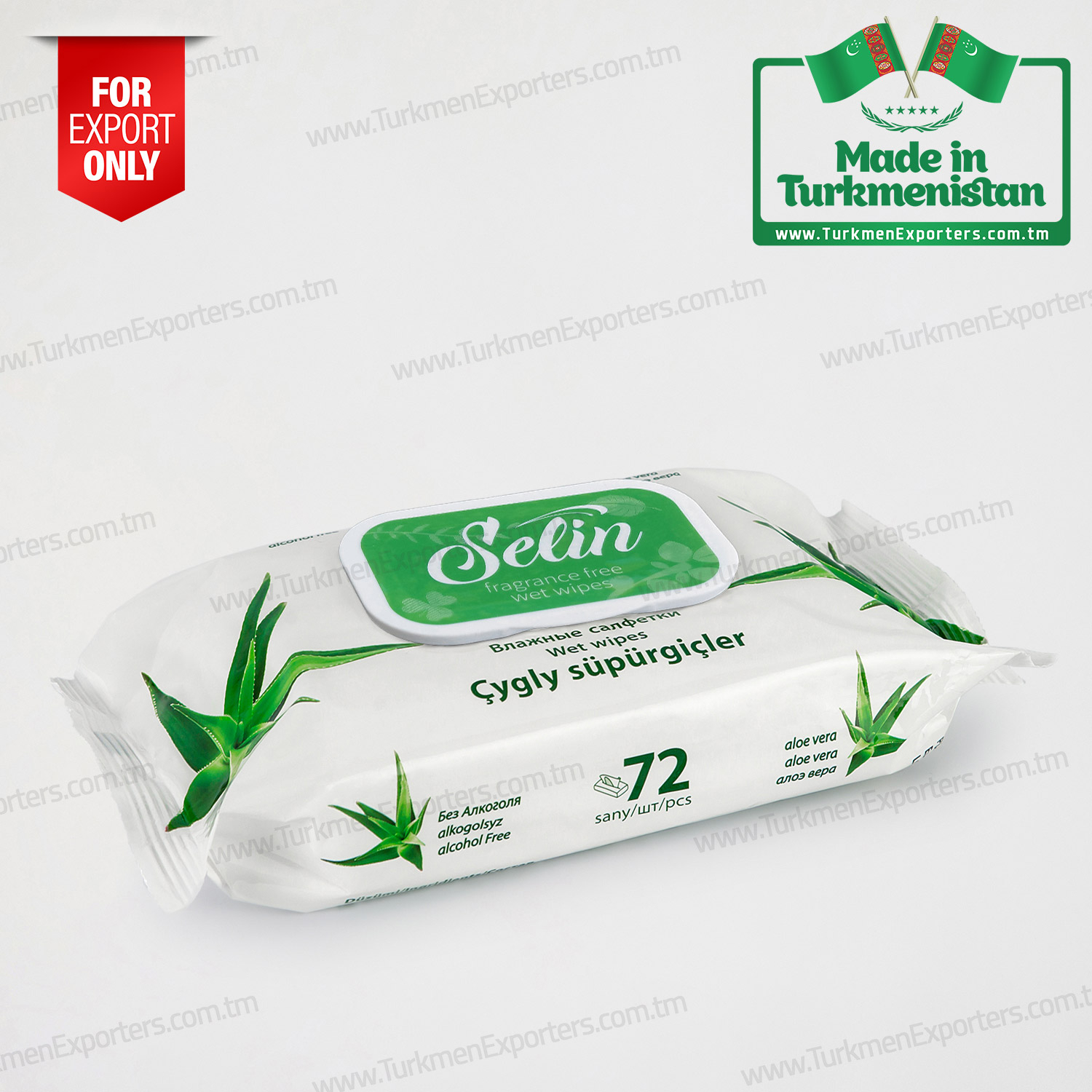 Selin wet wipes with aloe vera aroma 72pcs | Umytly Nesil economic society