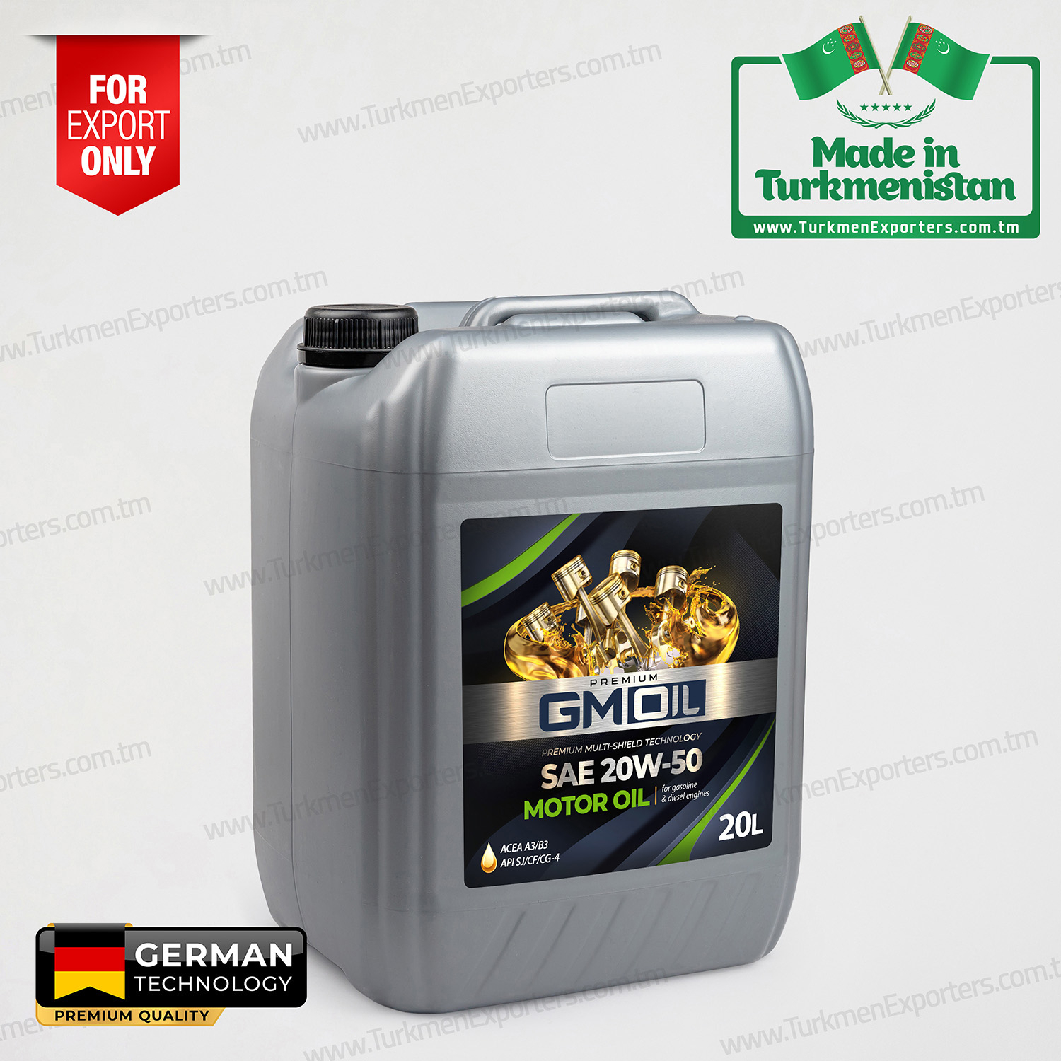 Motor oil SAE 20W-50 GM OIL 20L | Geljege Miras individual enterprise