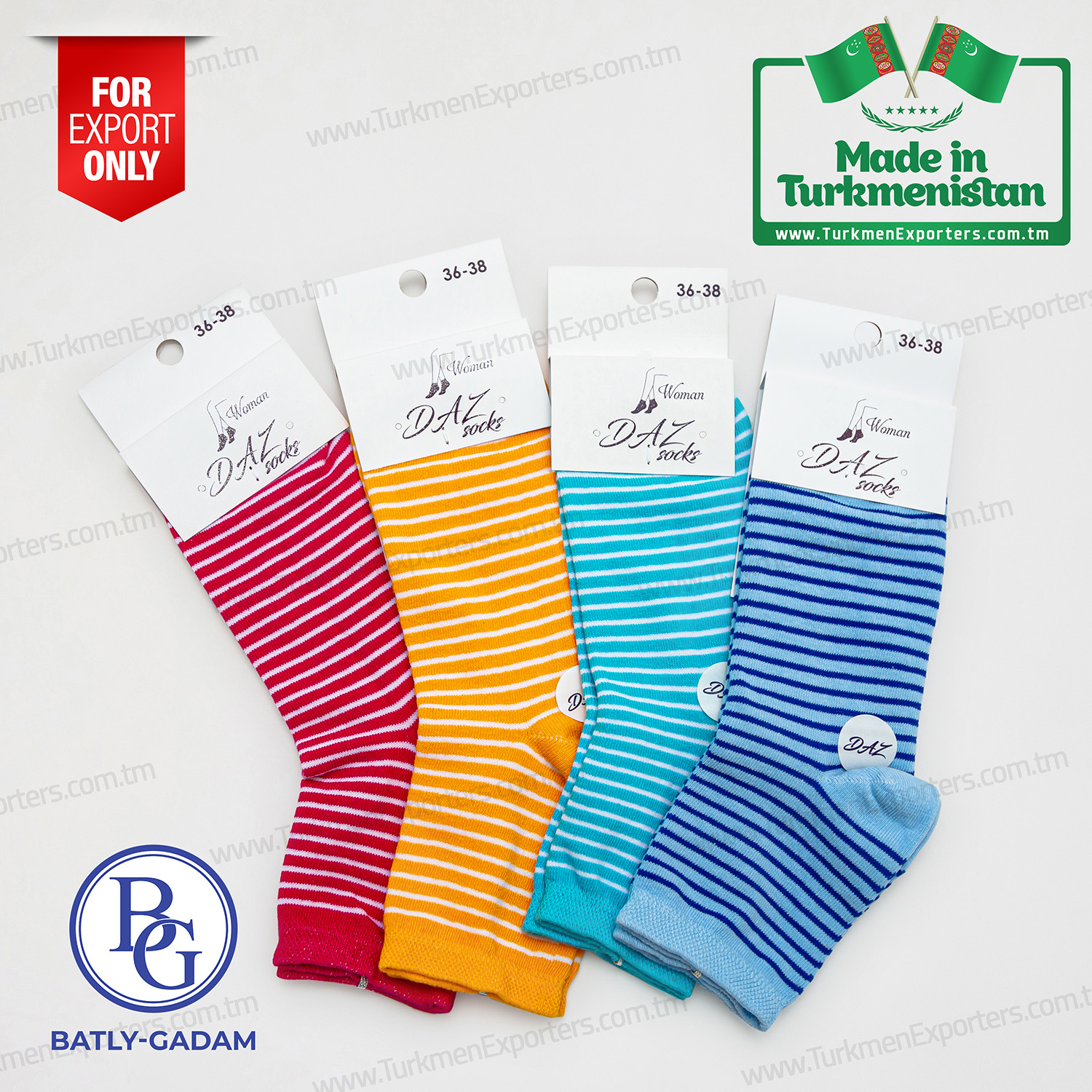 Women socks wholesale from Turkmenistan | Batly Gadam individual enterprise