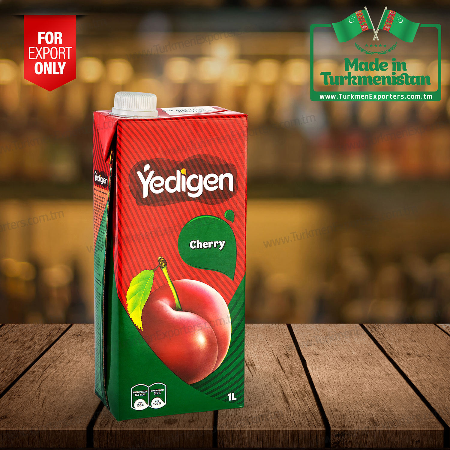 Cherry fruit juice Ýedigen 1 Litre | Yupekchi economic society