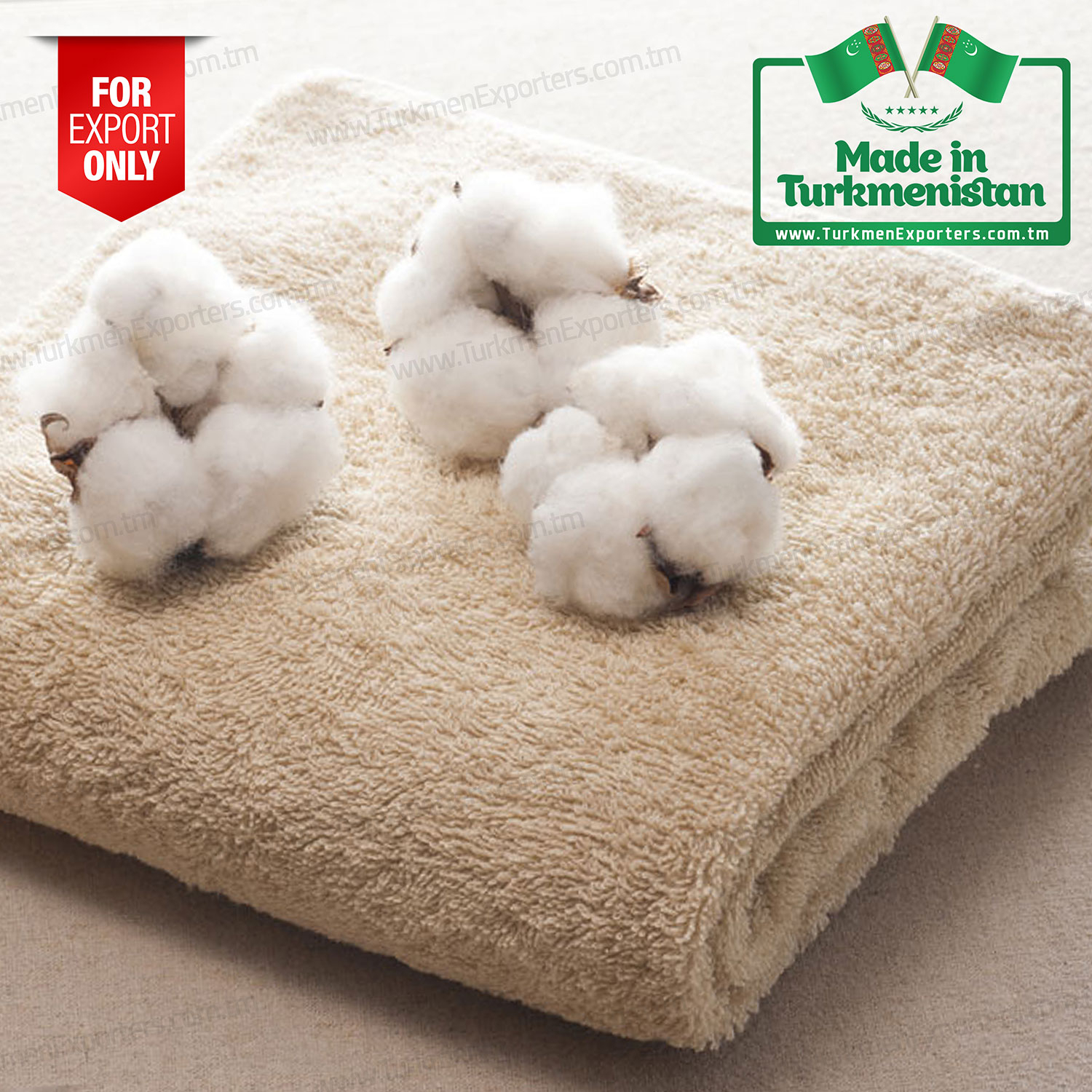 Terry towel wholesale for export from Turkmenistan | Turkmen Export Trading Services Company
