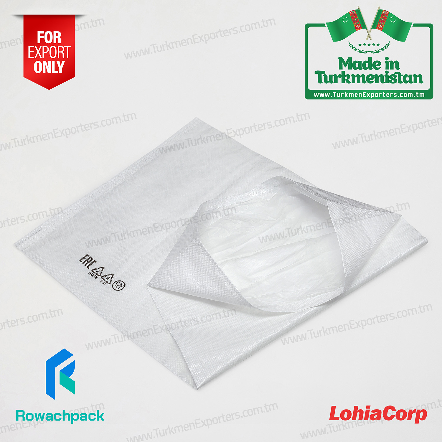 PP bags with liner | Rowachlan Galkynysh individual enterprise 