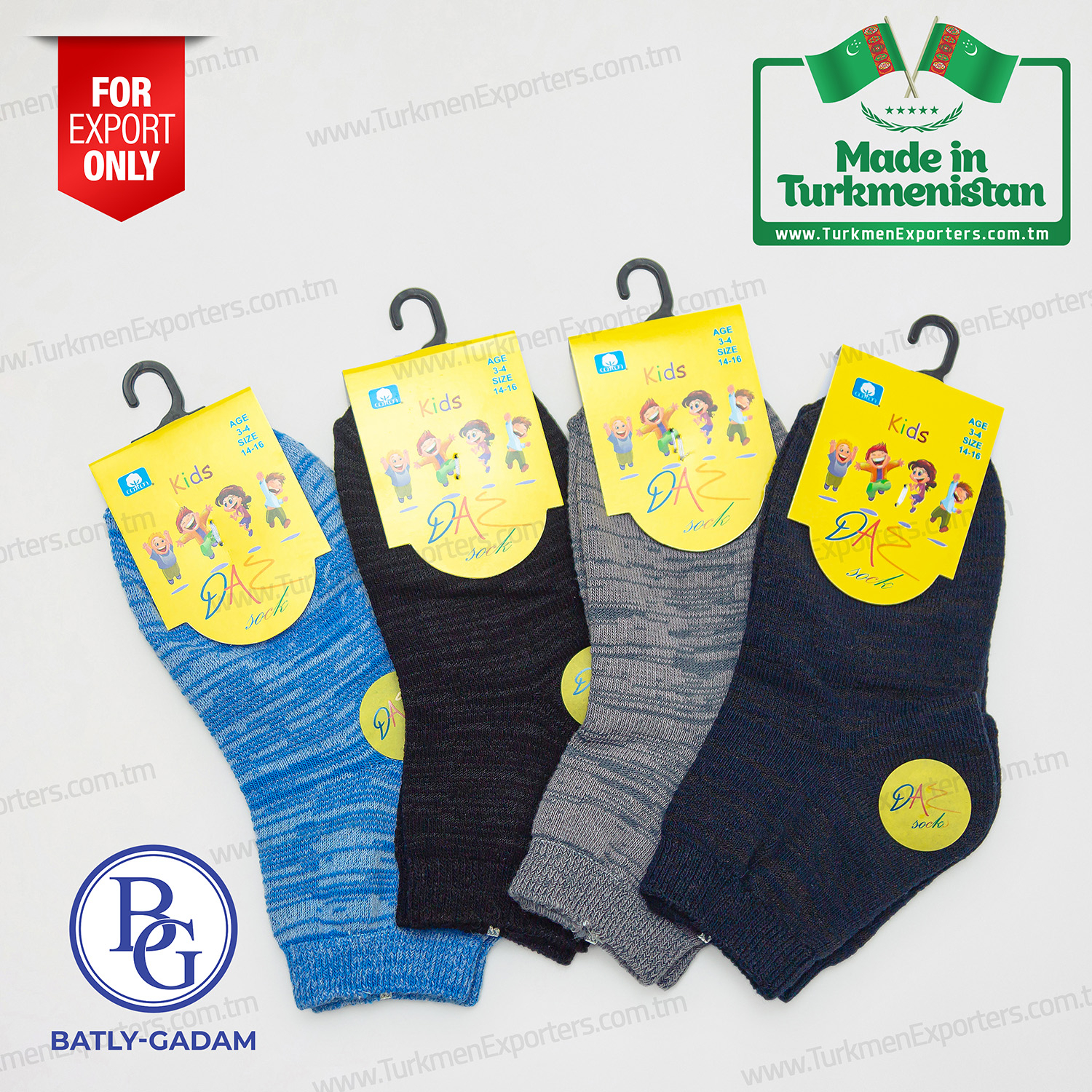 Kids socks wholesale from Turkmenistan  | Batly Gadam individual enterprise