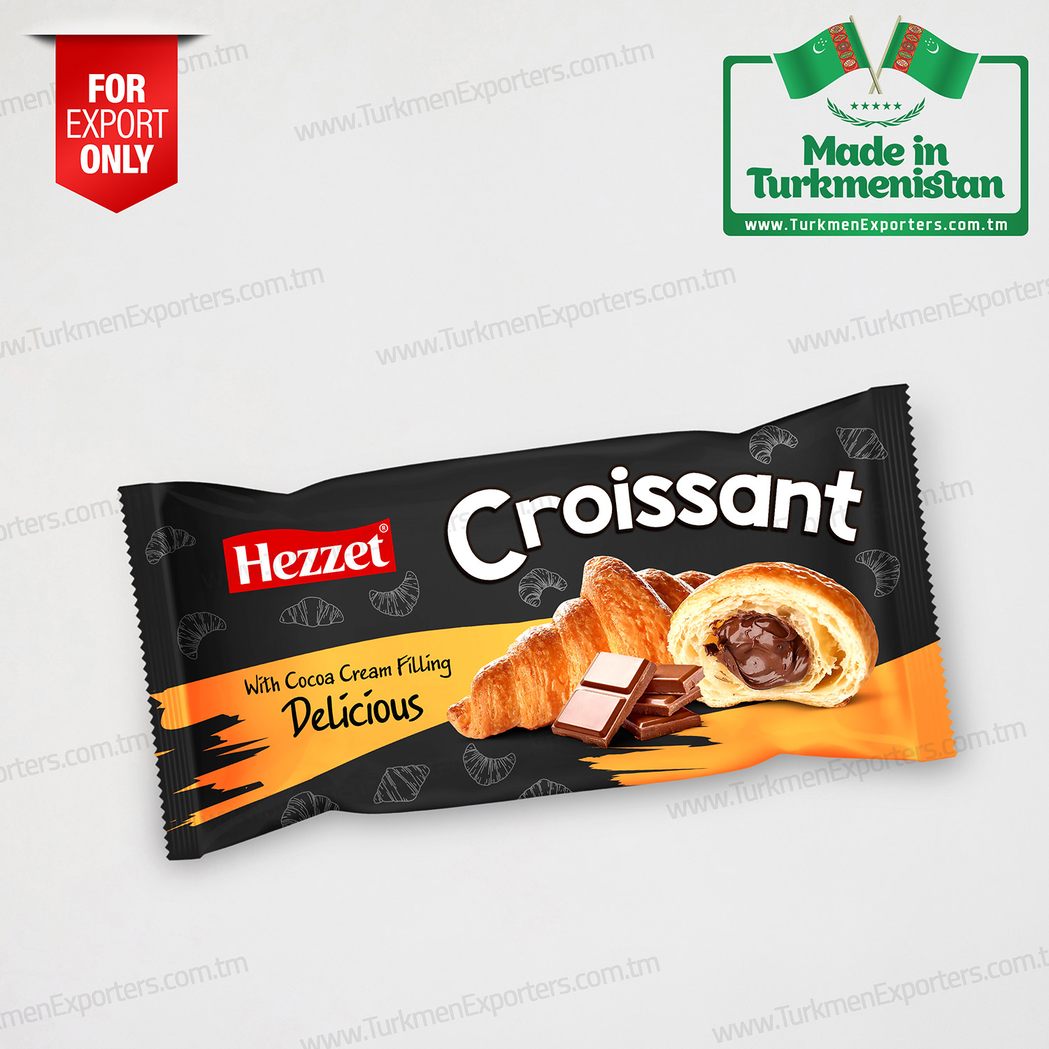 Hezzet içi şokolatly kruassan  | Hezzet kruassan fabrikasy