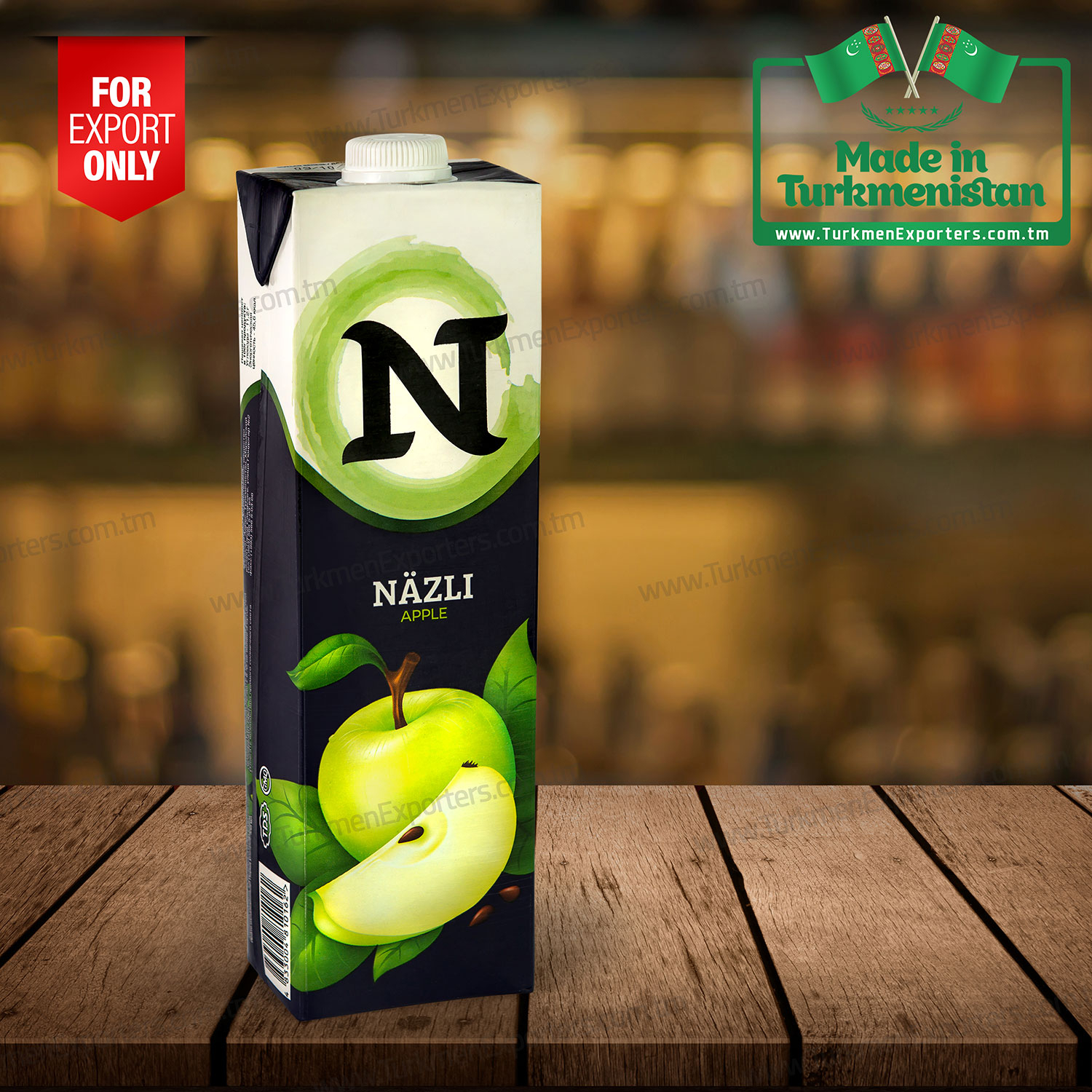 Яблочный фруктовый сок Нязли 1 Литр | Юпекчи ХО