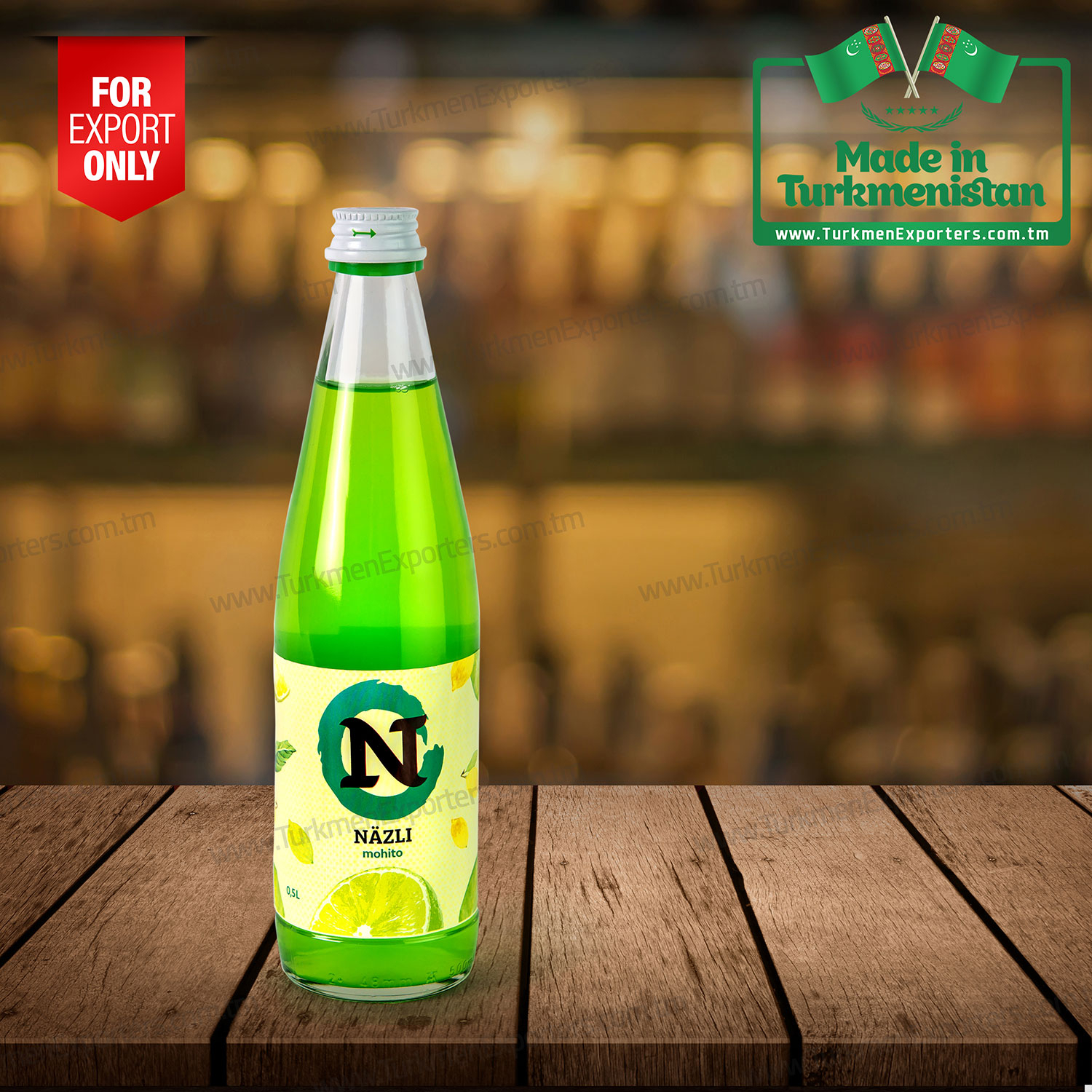 Alkolsüz gazozlu içecek Näzli 0,5 litre mohito | Yüpekçi limited şirketi
