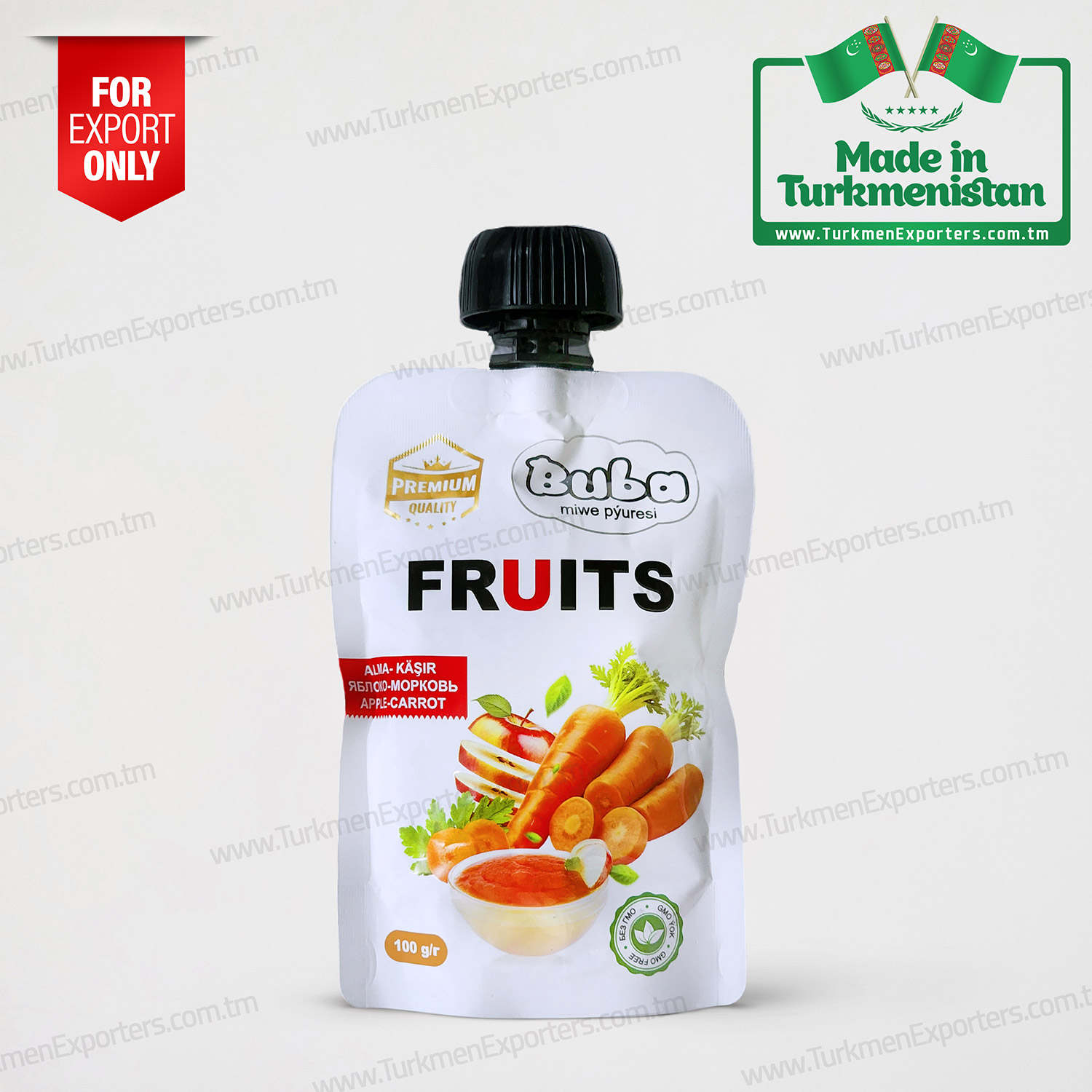 Яблочно-морковное пюре Buba 100гр | Арш ХО