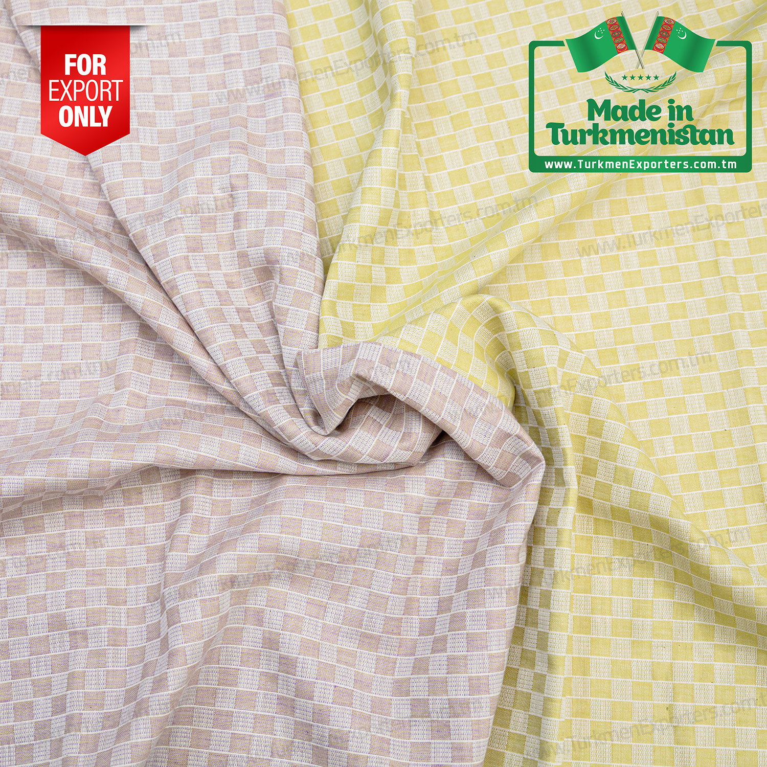 Türkmenistandan toptan yüksek kaliteli stripe saten kumaş | Babadayhan Tekstil Kompleksi