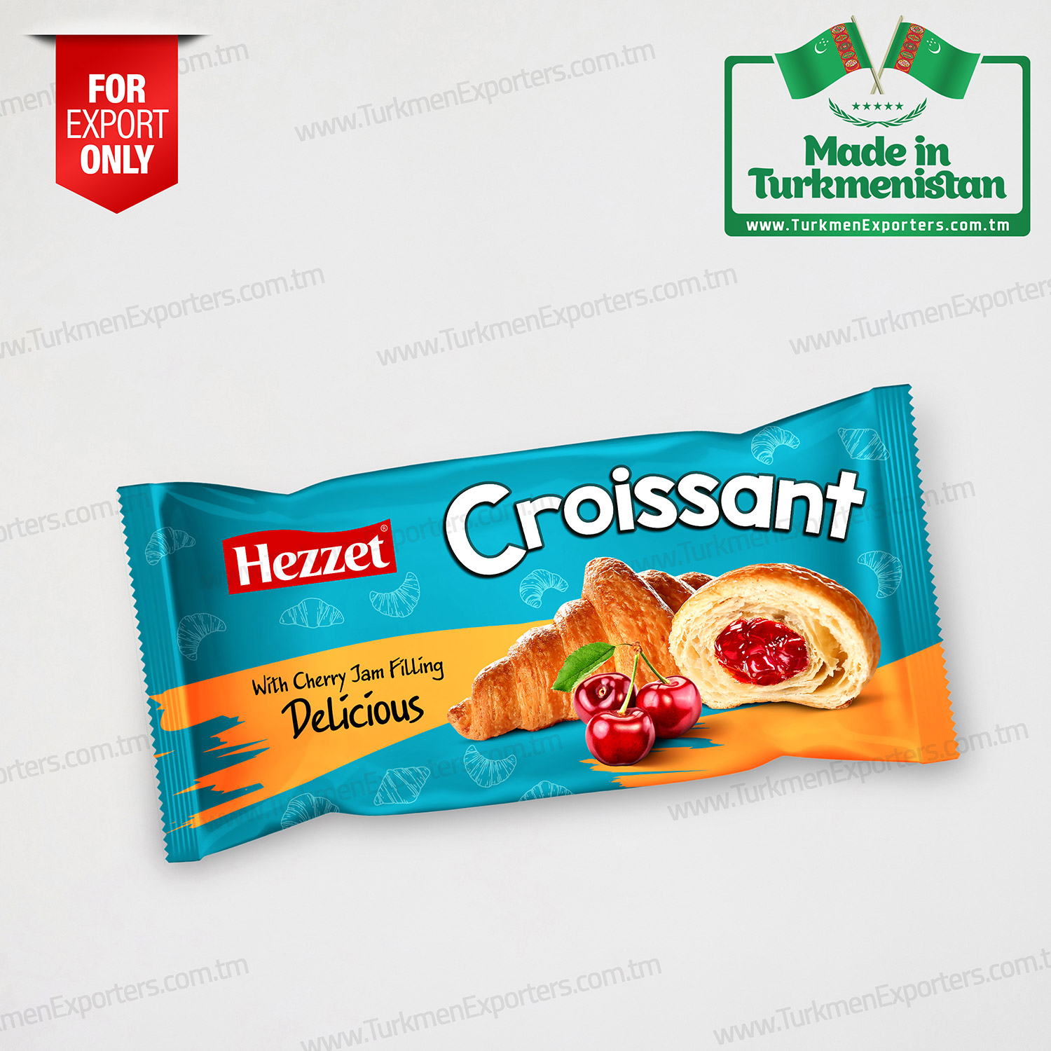 Круассаны с вишнёвой начинкой Hezzet | Фабрика круассанов Хеззет