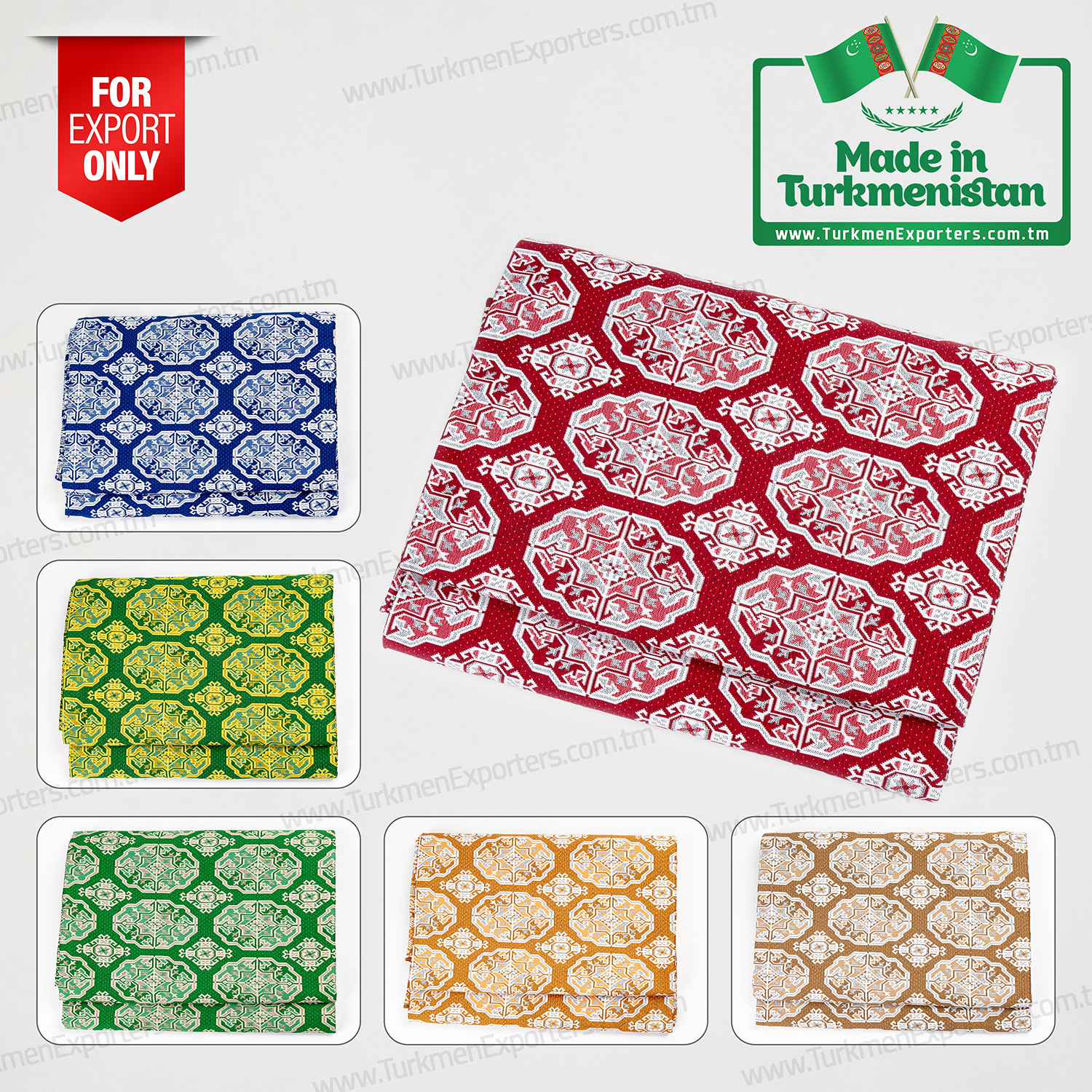 Oryantal türkmen geleneksel örtüsü 200cm x 300cm | Beg Yüpek limited şirketi