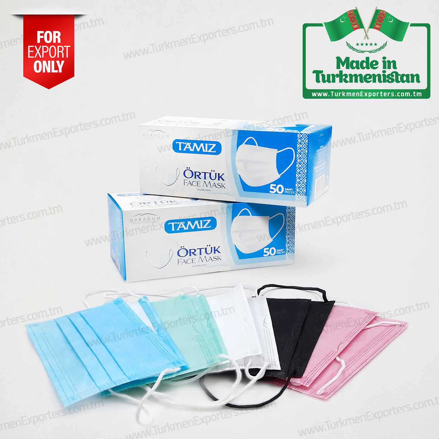 Türkmenistandan toptan tek kullanımlık yüz maskeleri | Karakum limited şirketi